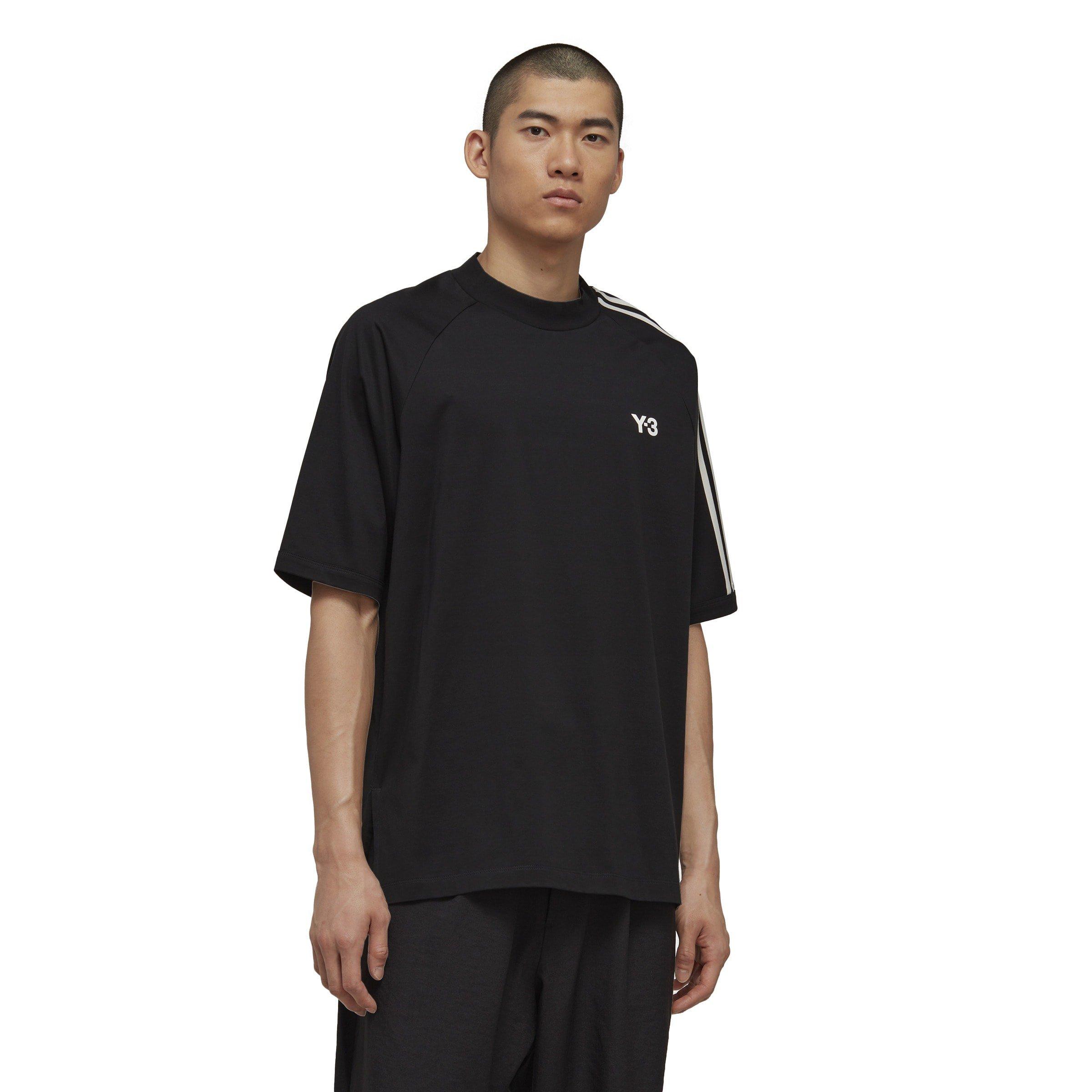 Black/Off White - Y3 - 3-Stripes T-Shirt - 3