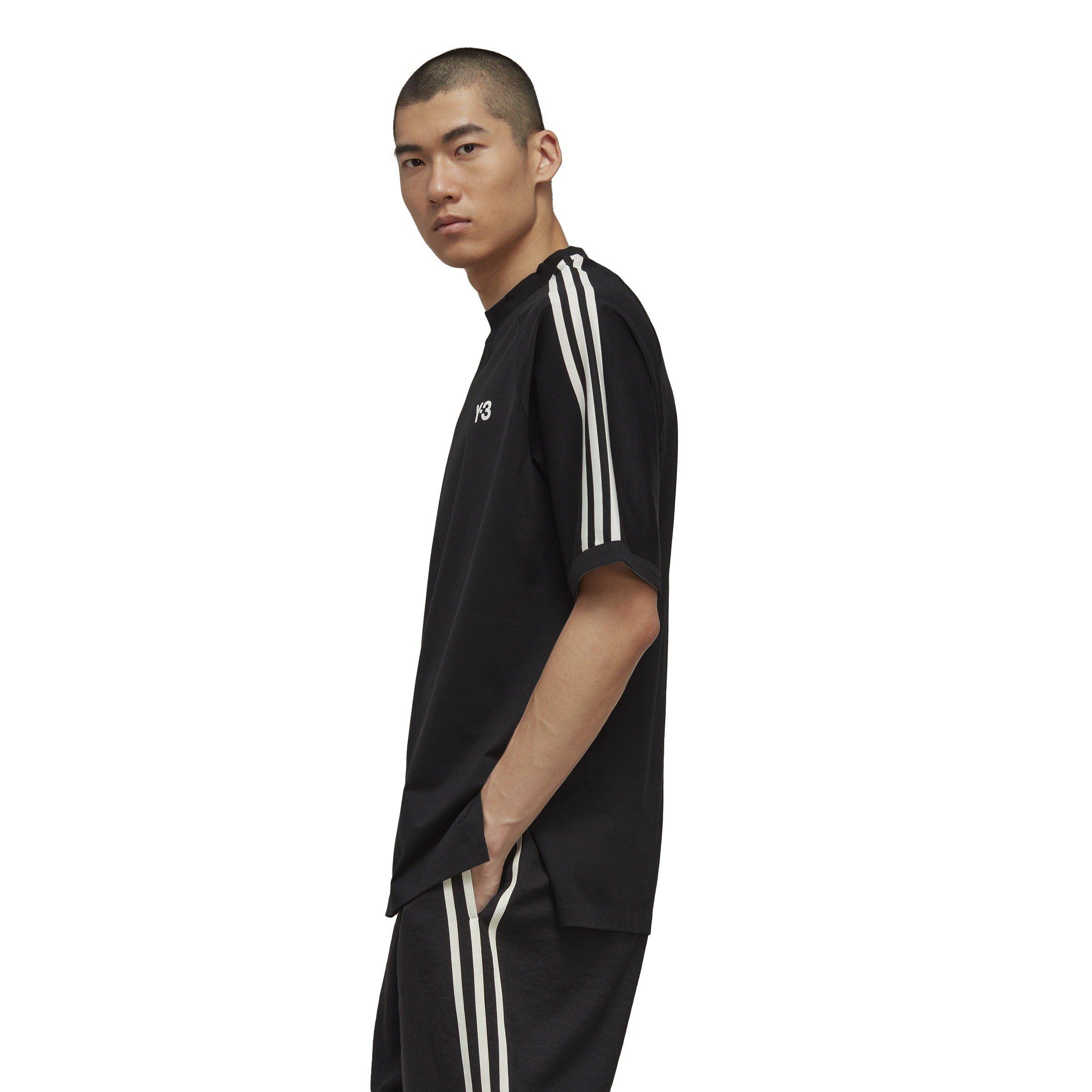 Black/Off White - Y3 - 3-Stripes T-Shirt - 6