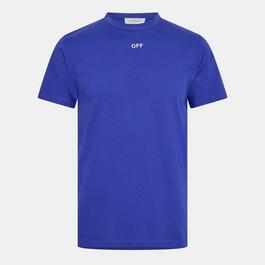 Off White Men's Stitch Slim T-Shirt, Embroidered Arrows