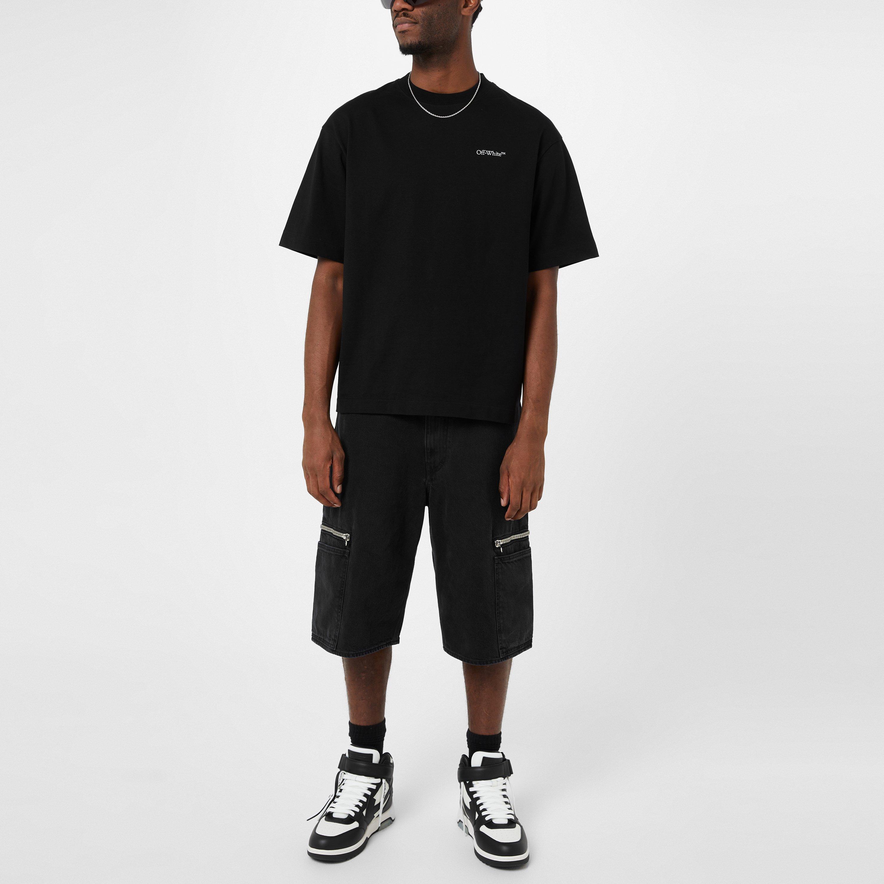 Black - Off White - Men's Pg Vega Pocket Tee, Chest Pocket T-Shirt - 5