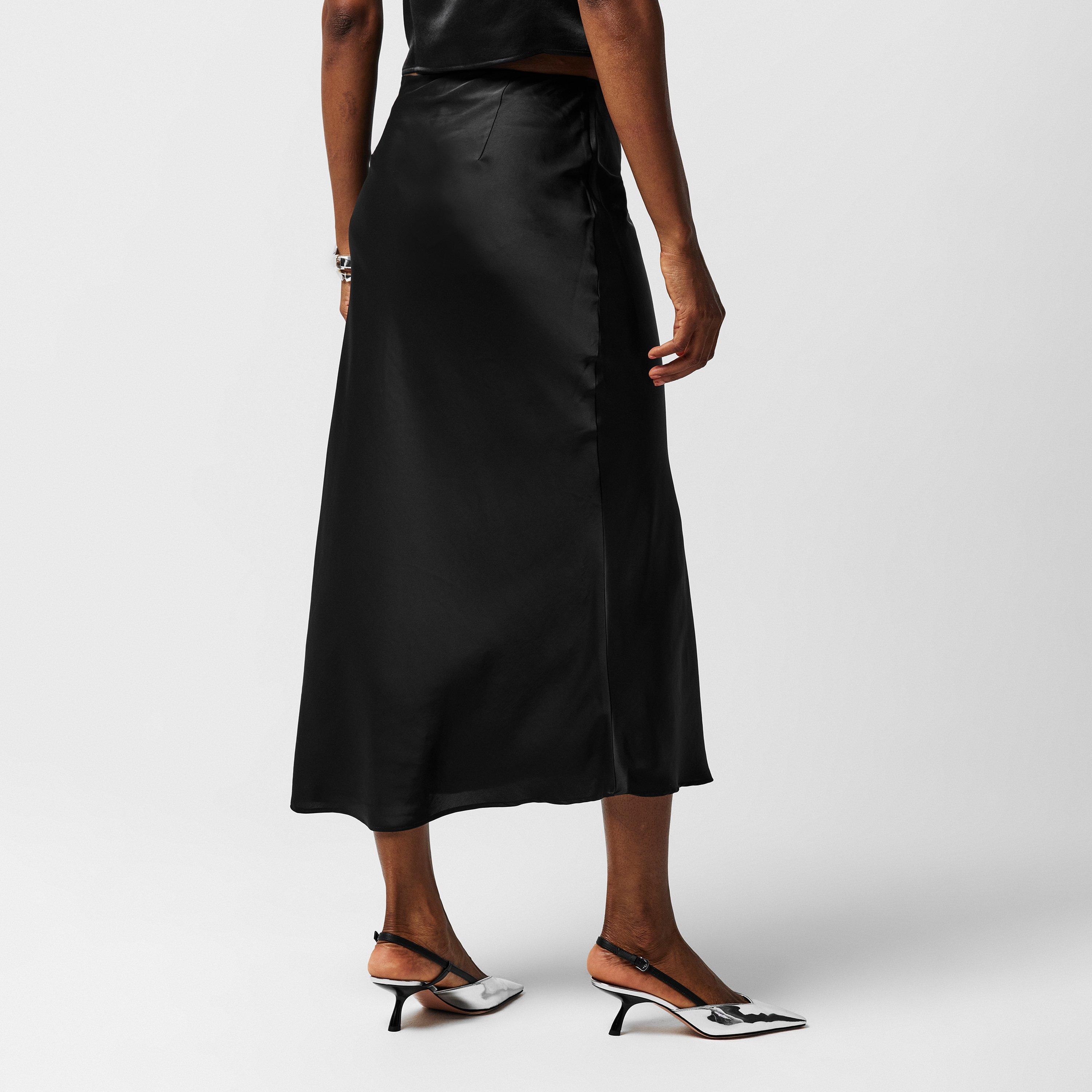 Black - Boss - Women's C Visos Midi Skirt - 3