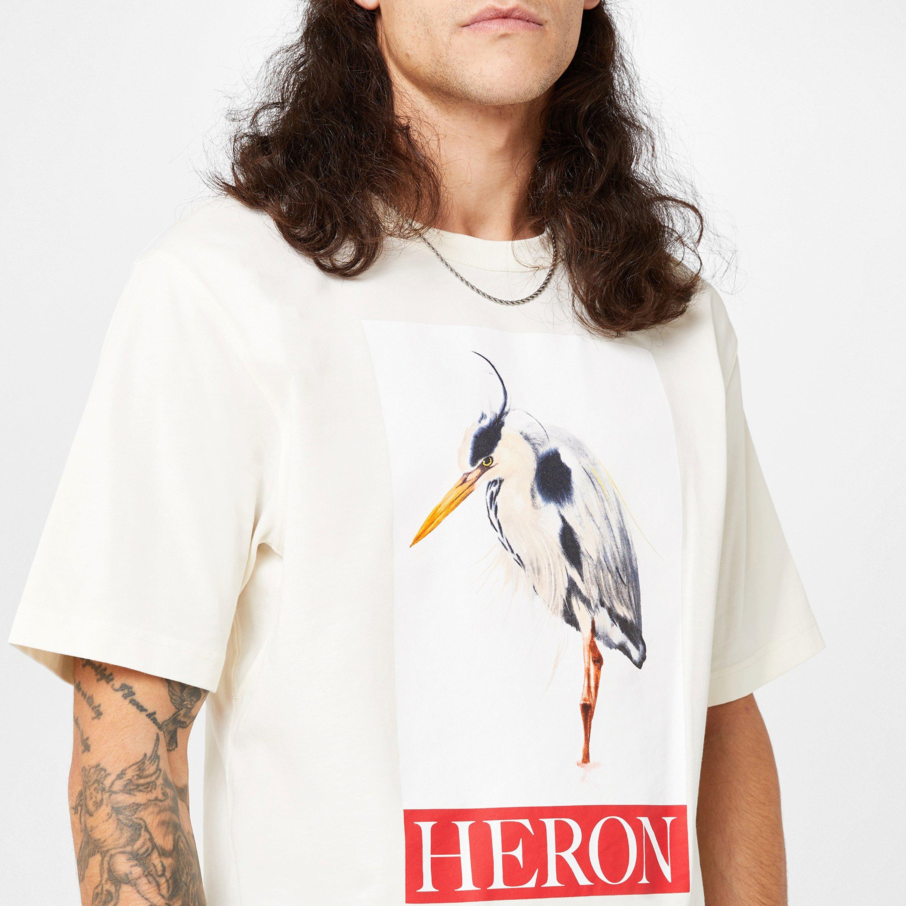 White - Heron Preston - Heron Painted T-Shirt - 5