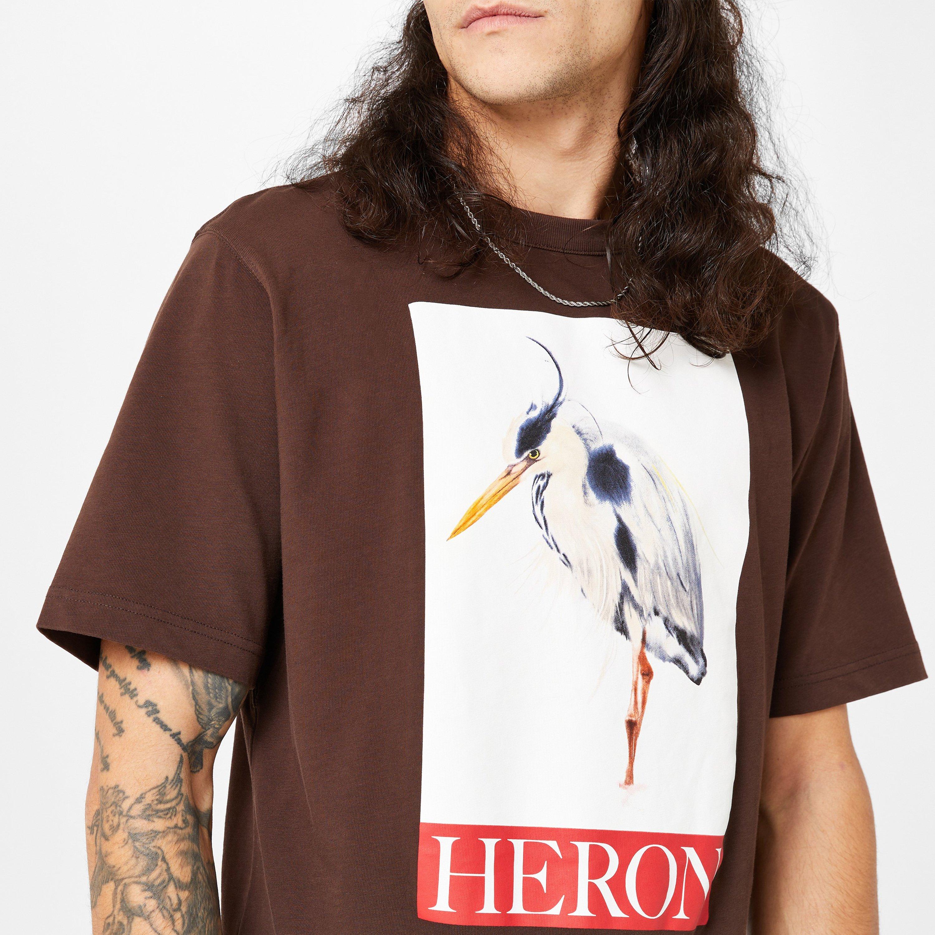 Brown - Heron Preston - Painted T-Shirt - 3