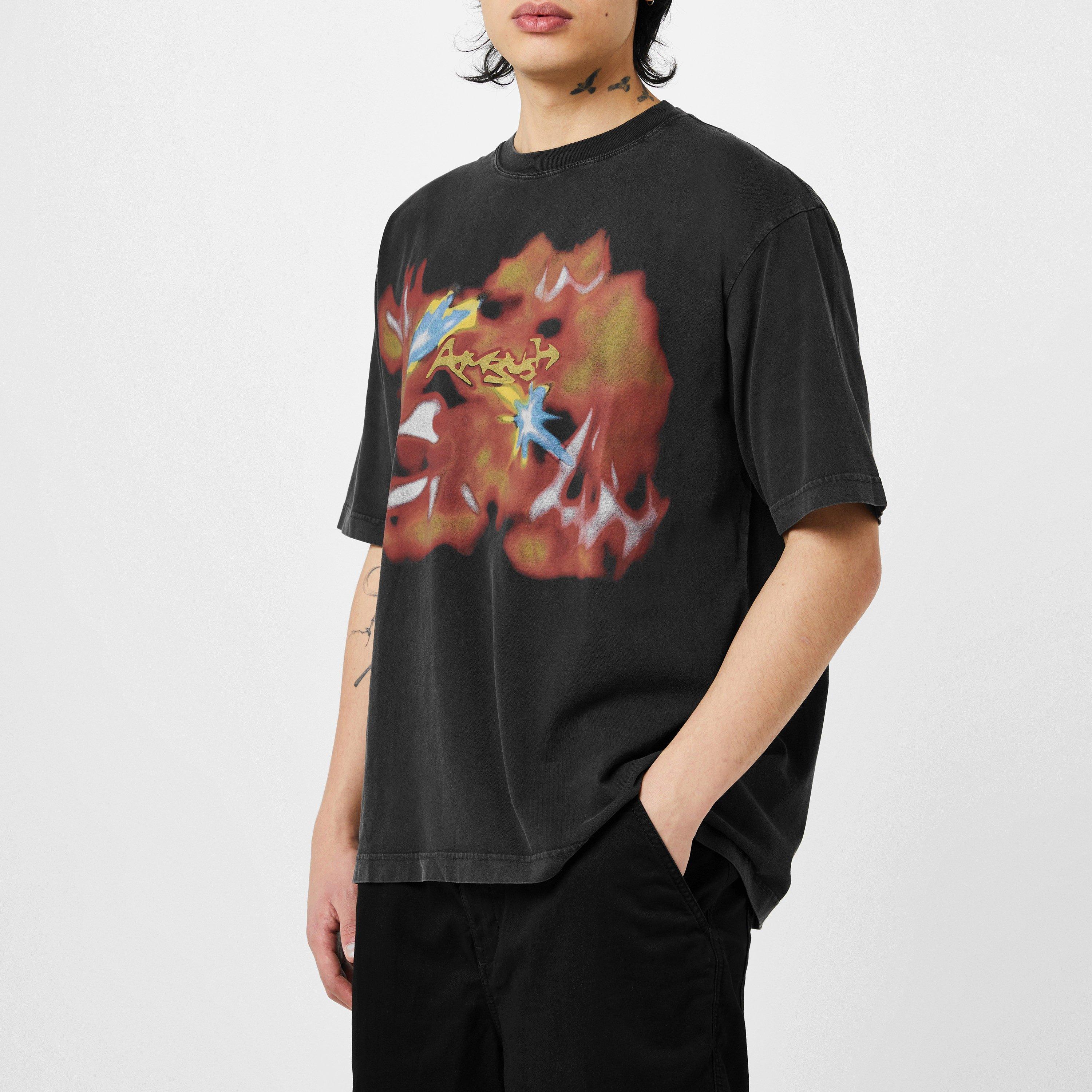 Multi - Ambush - Men's Abstract Graphic Regular Fit T-Shirt - 1