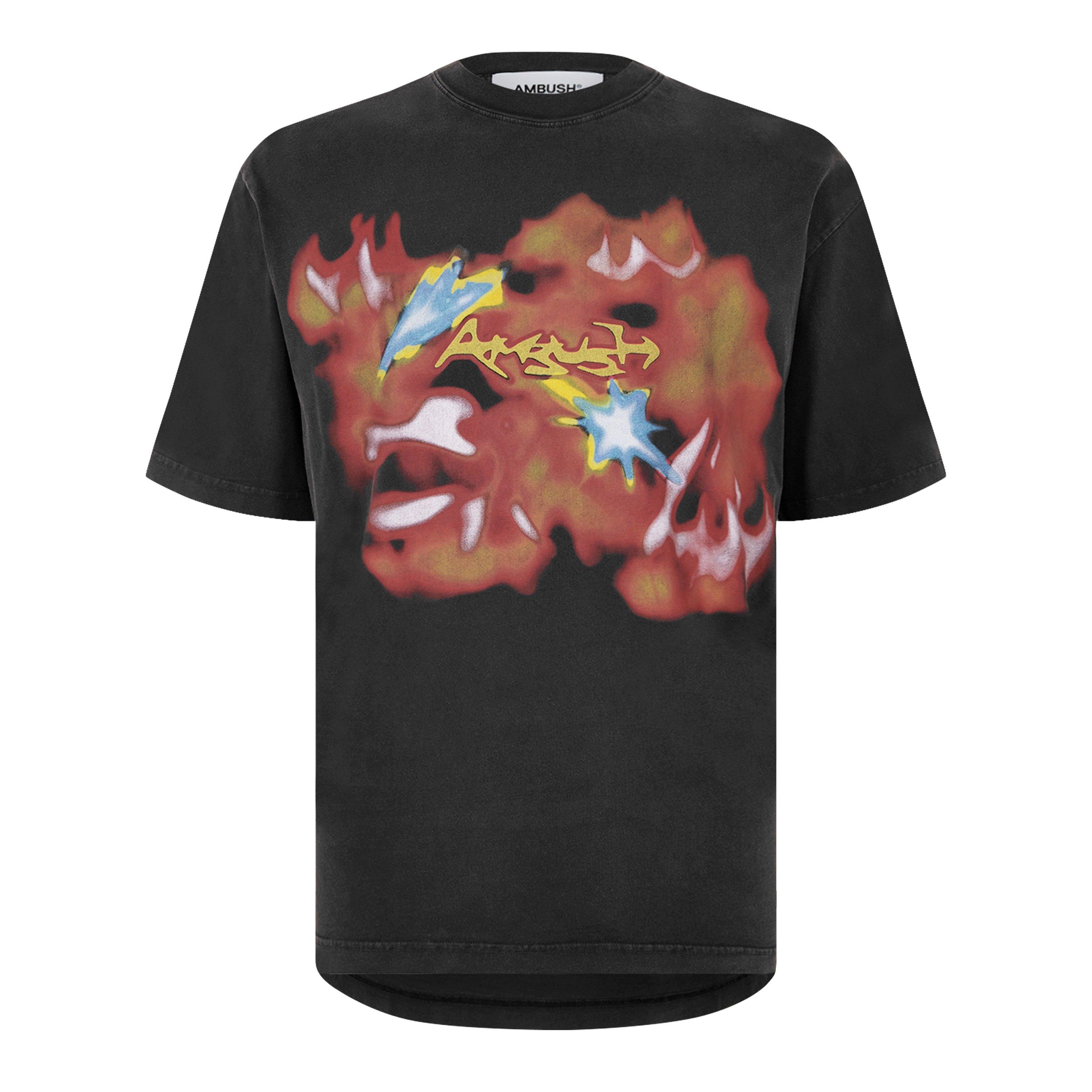 Multi - Ambush - Men's Abstract Graphic Regular Fit T-Shirt - 4
