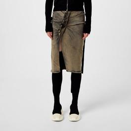 Rick Owens Drkshdw Edfu Denim Skirt