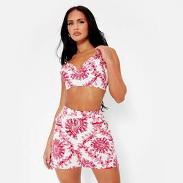 I Saw It First ISAWITFIRST Printed Tailored Shorts Co-Ord