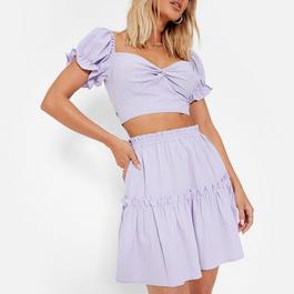 NB Nb Ath Pod Skrt Ld99 ISAWITFIRST Textured Tiered Mini Skirt Co-Ord