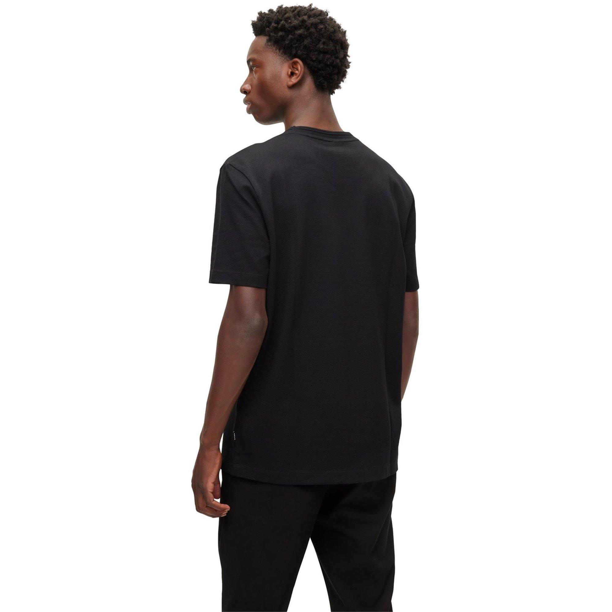 Black - Boss - Men's HBB Tiburt 240 Bubble Structure T-shirt - 3