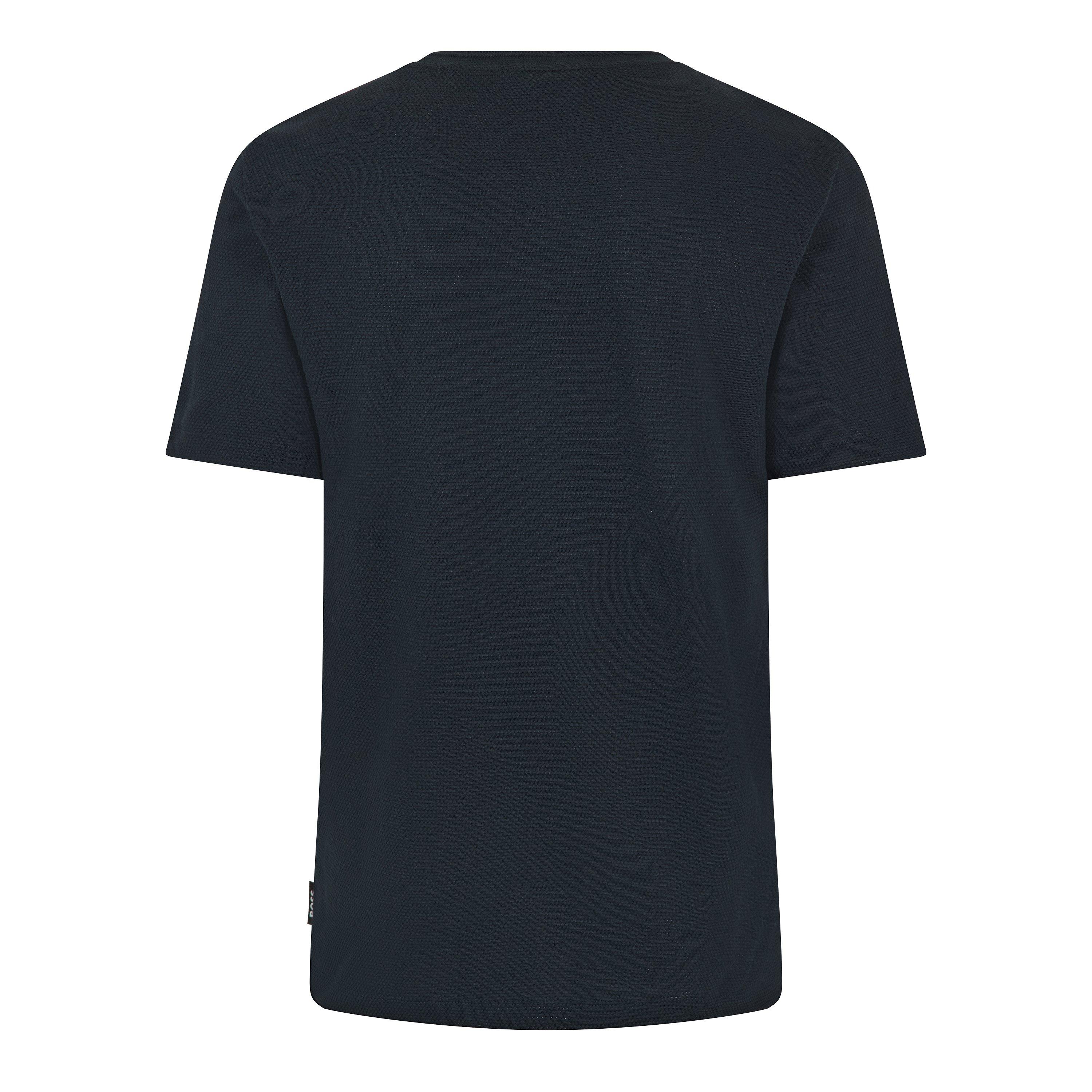 Dark Blue - Boss - Men's Tiburt Bubble Structure Cotton Short Sleeve T-Shirt - 2