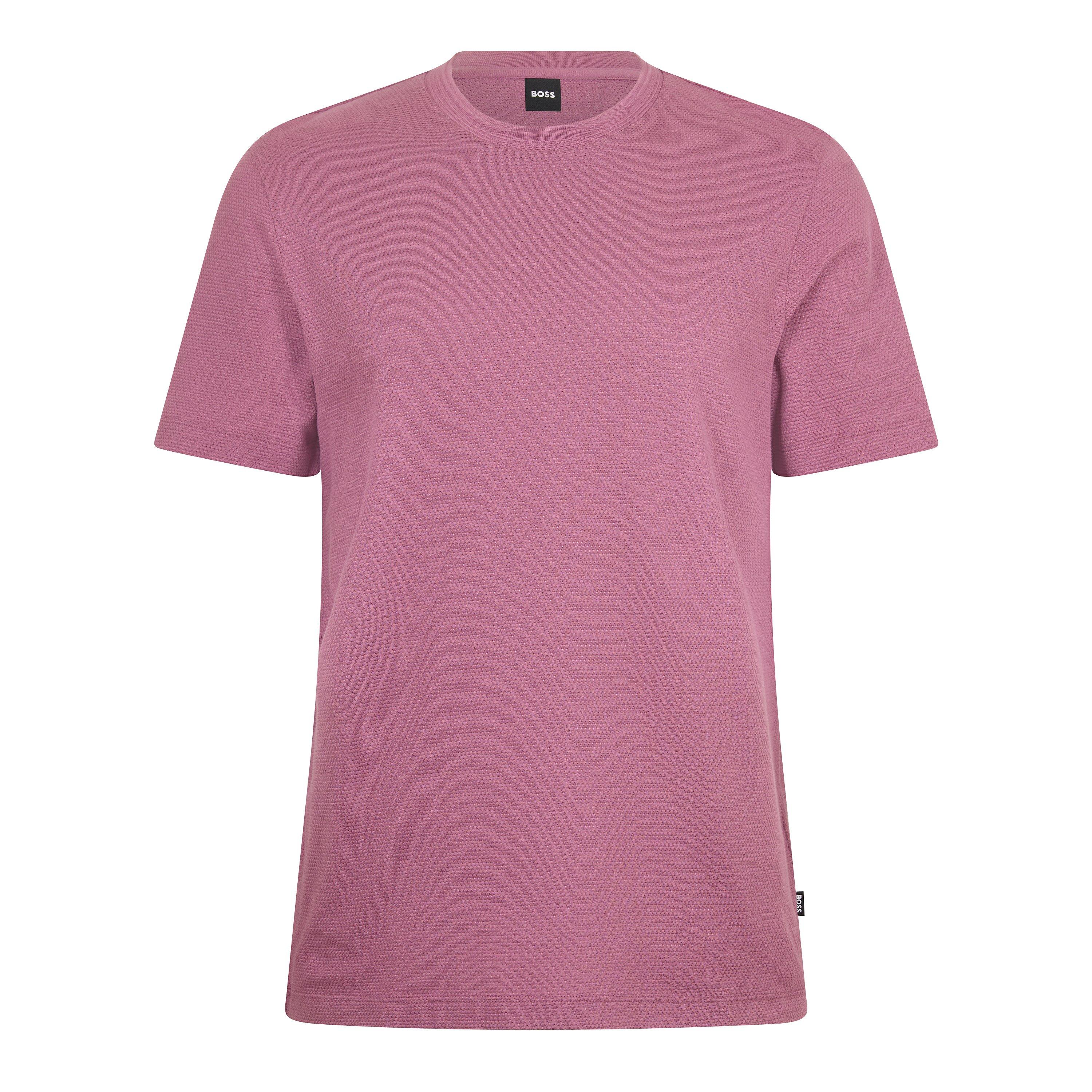 Boss Men's Tiburt Bubble Structure Cotton Short Sleeve T-Shirt - Bright Purple - 3X Large