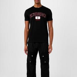 Iceberg Embroidered Logo And Monogram T-Shirt