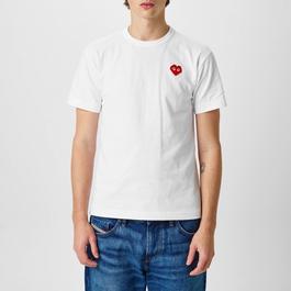 Comme des Garcons PLAY Pixel Heart T Shirt