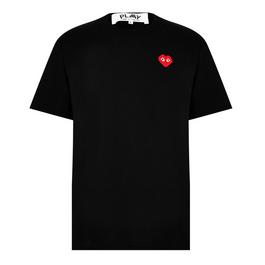 Comme des Garcons PLAY Pixel Heart T Shirt