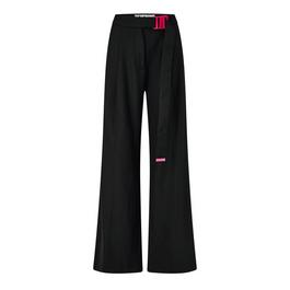 Off White Buckle Formal Trousers