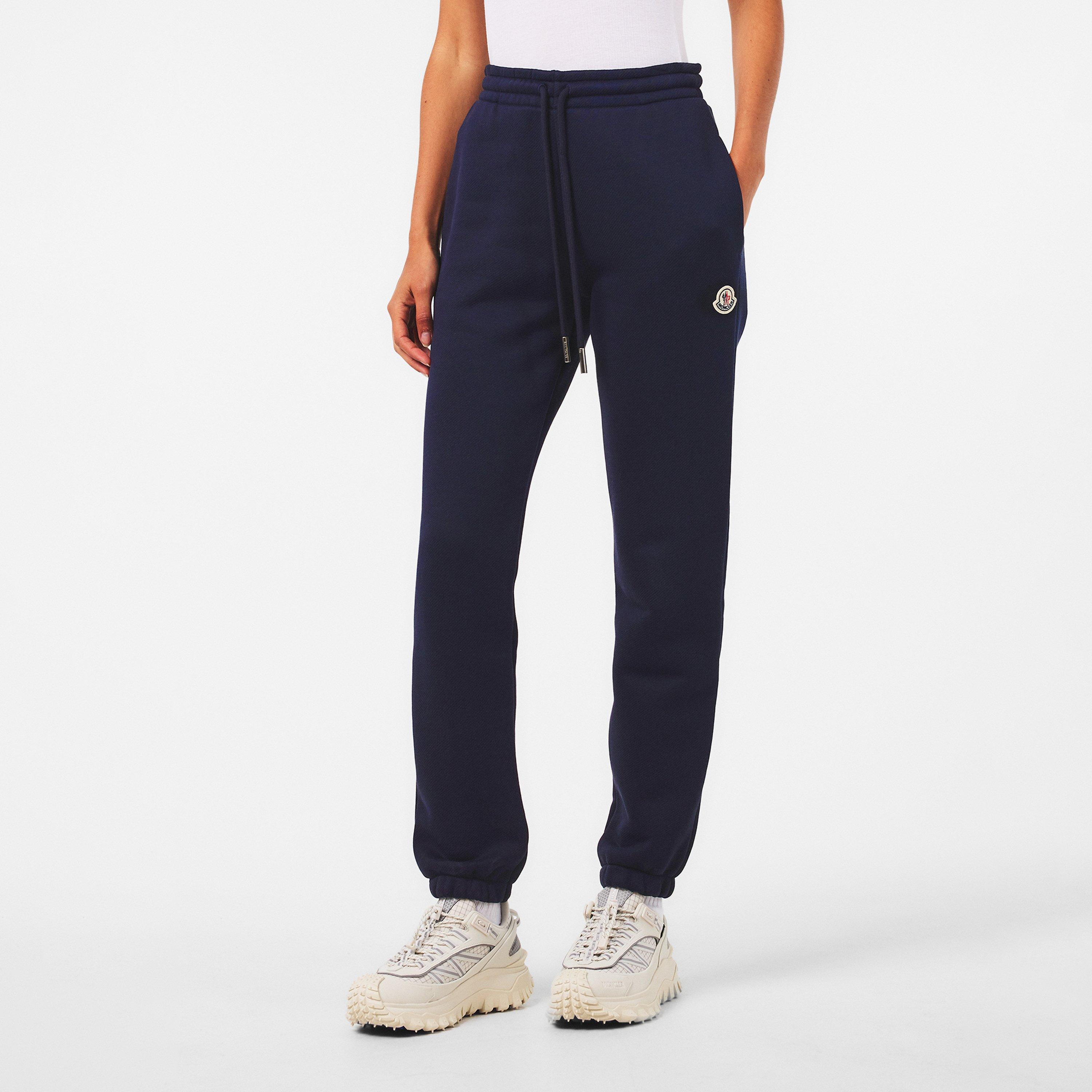 Navy 778 - Moncler - Women's Closed Hem Jersey Jogging Bottoms - 3