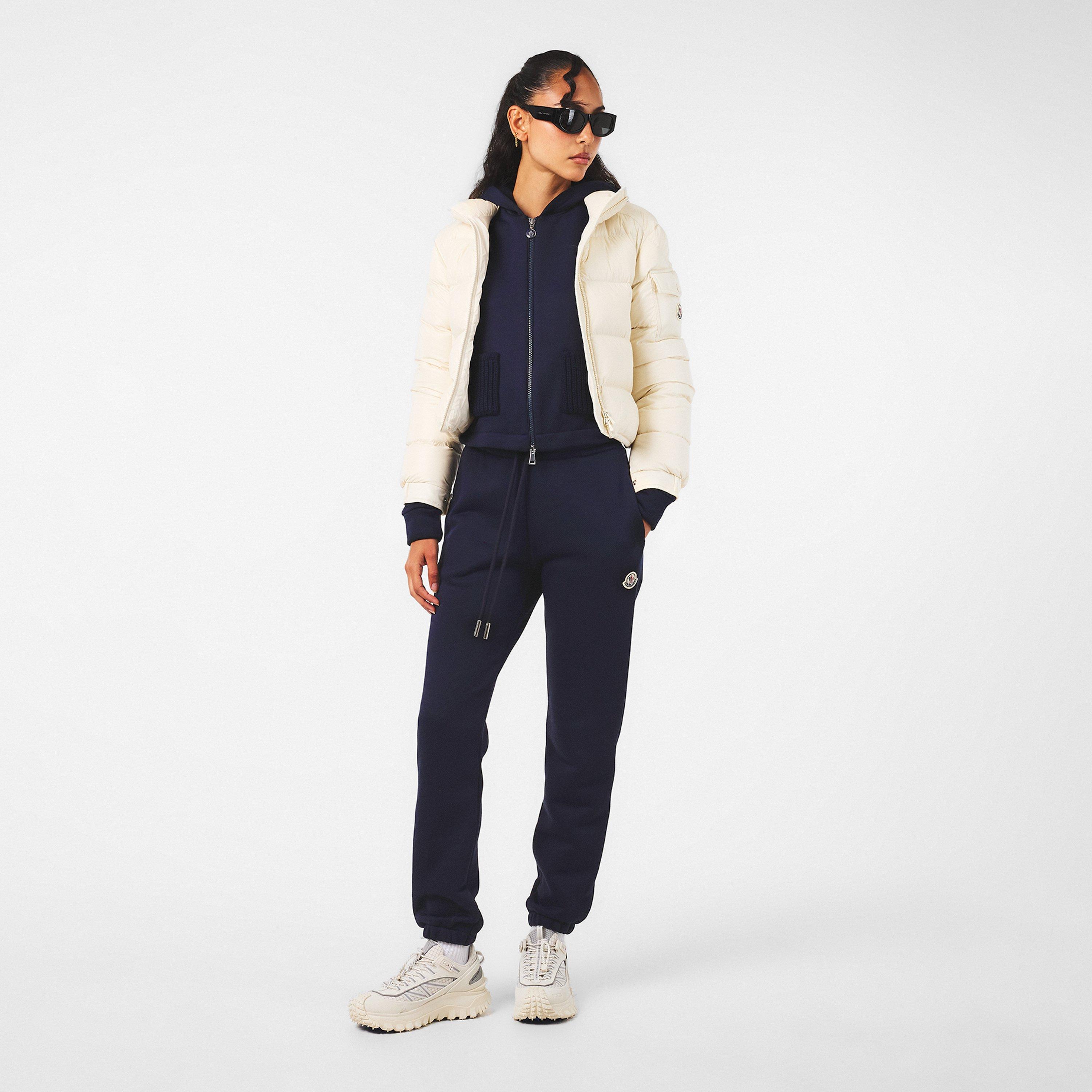 Navy 778 - Moncler - Women's Closed Hem Jersey Jogging Bottoms - 6