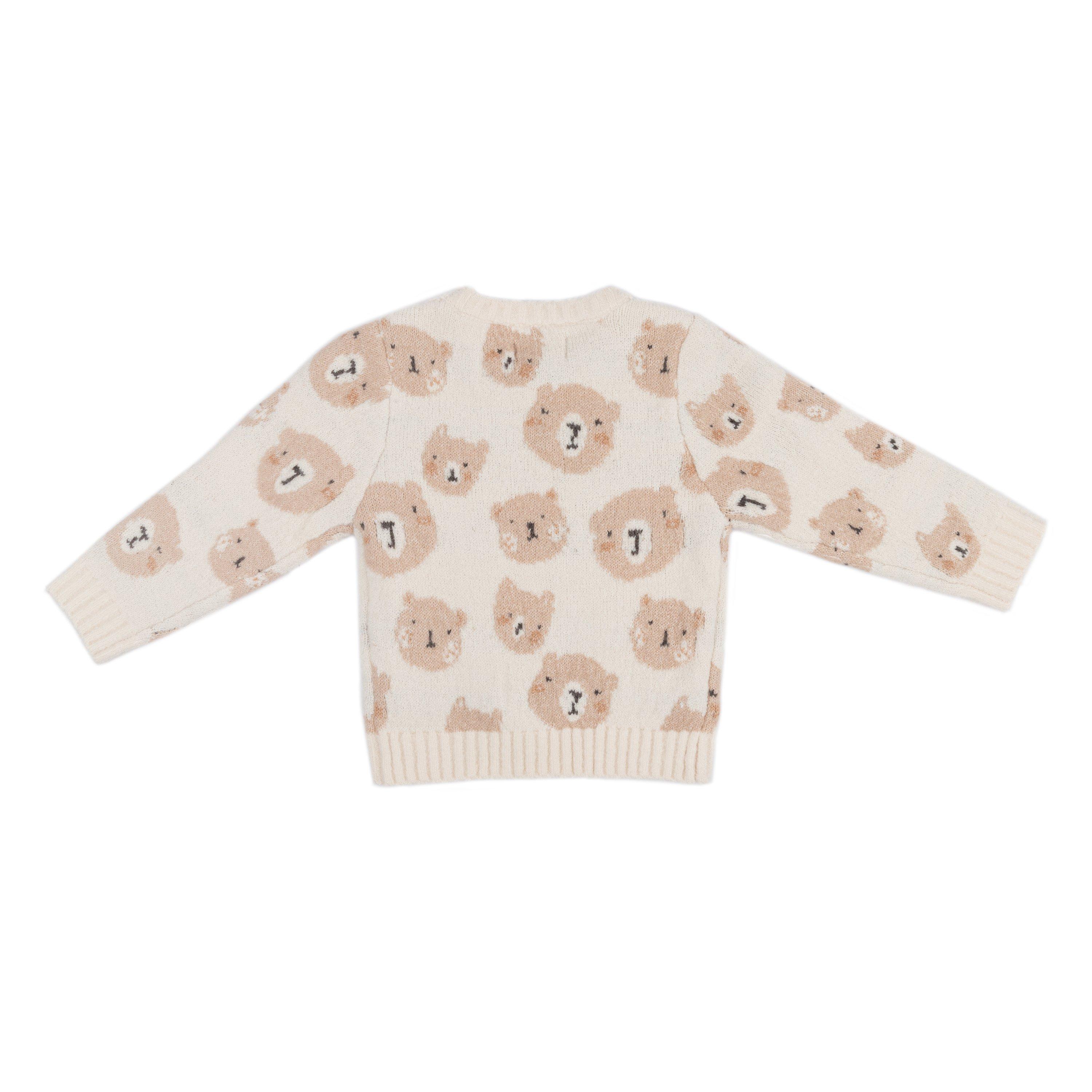 Cream - Hello World - Bear Knit Jumper Infants - 2