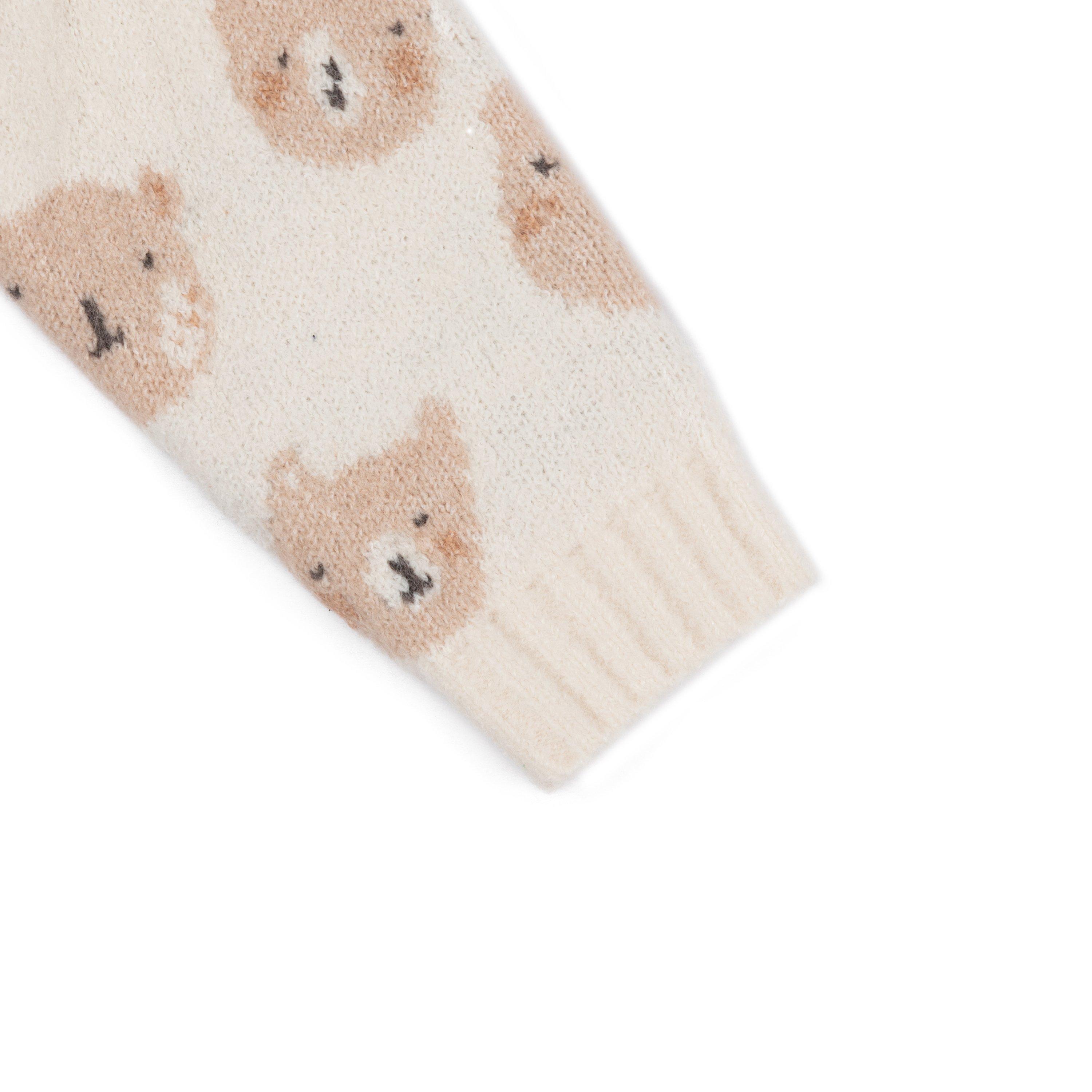 Cream - Hello World - Bear Knit Jumper Infants - 4