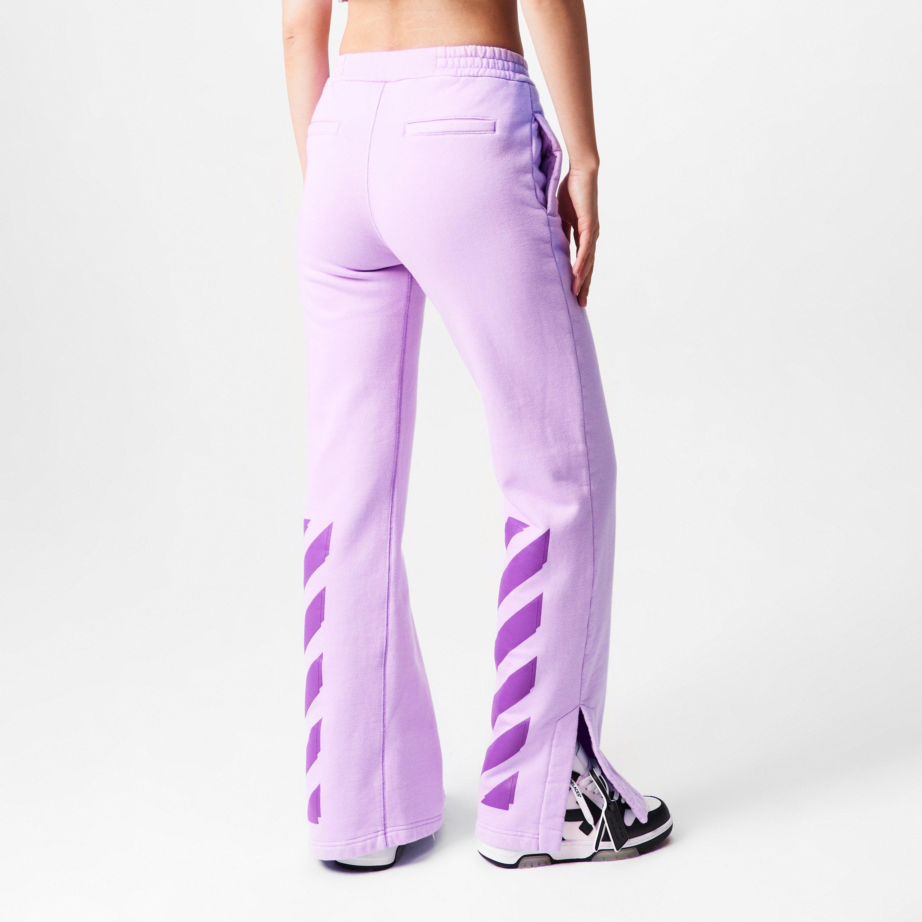 Purple - Off White - Women's Dig Tapered Jogging Bottoms - 4