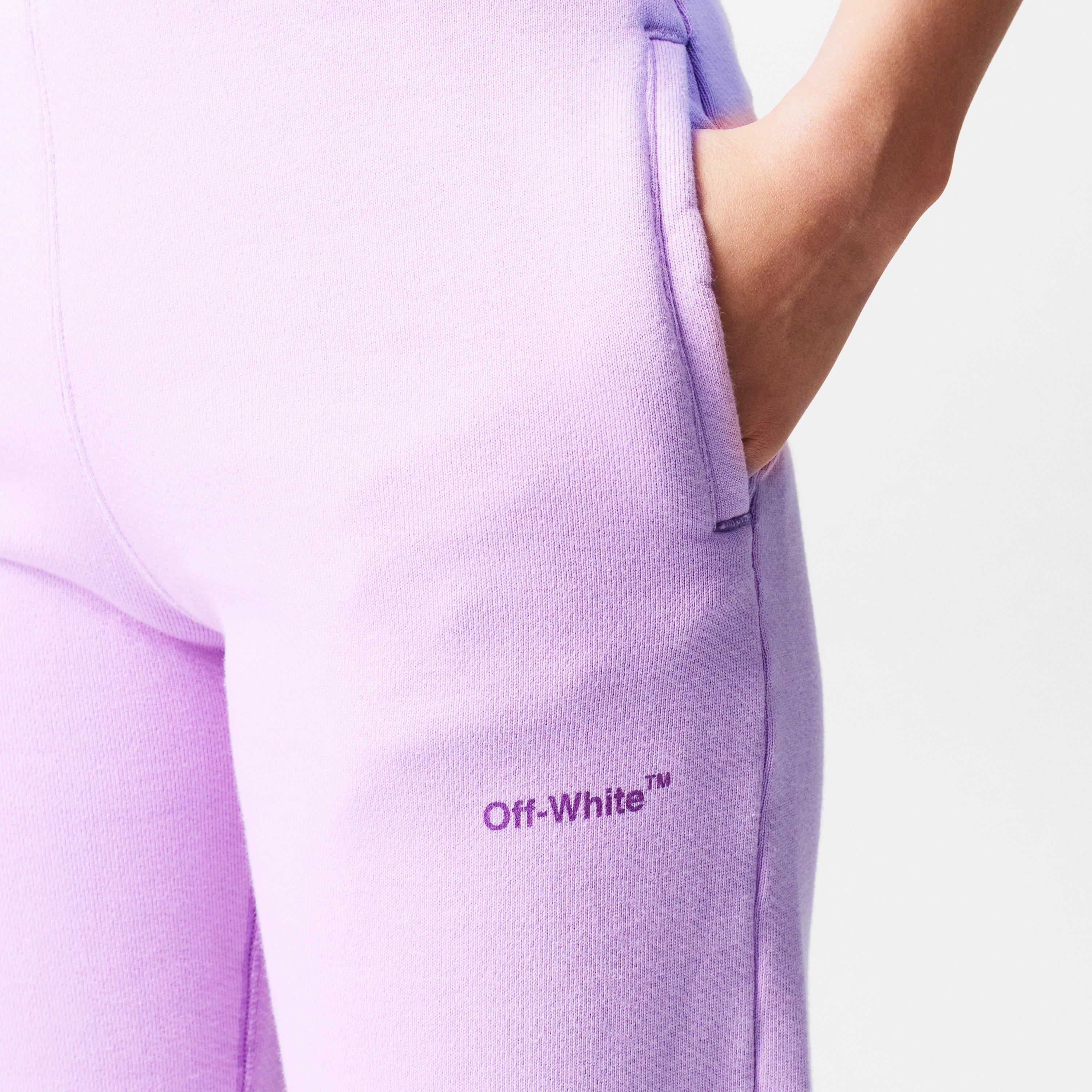 Purple - Off White - Women's Dig Tapered Jogging Bottoms - 5