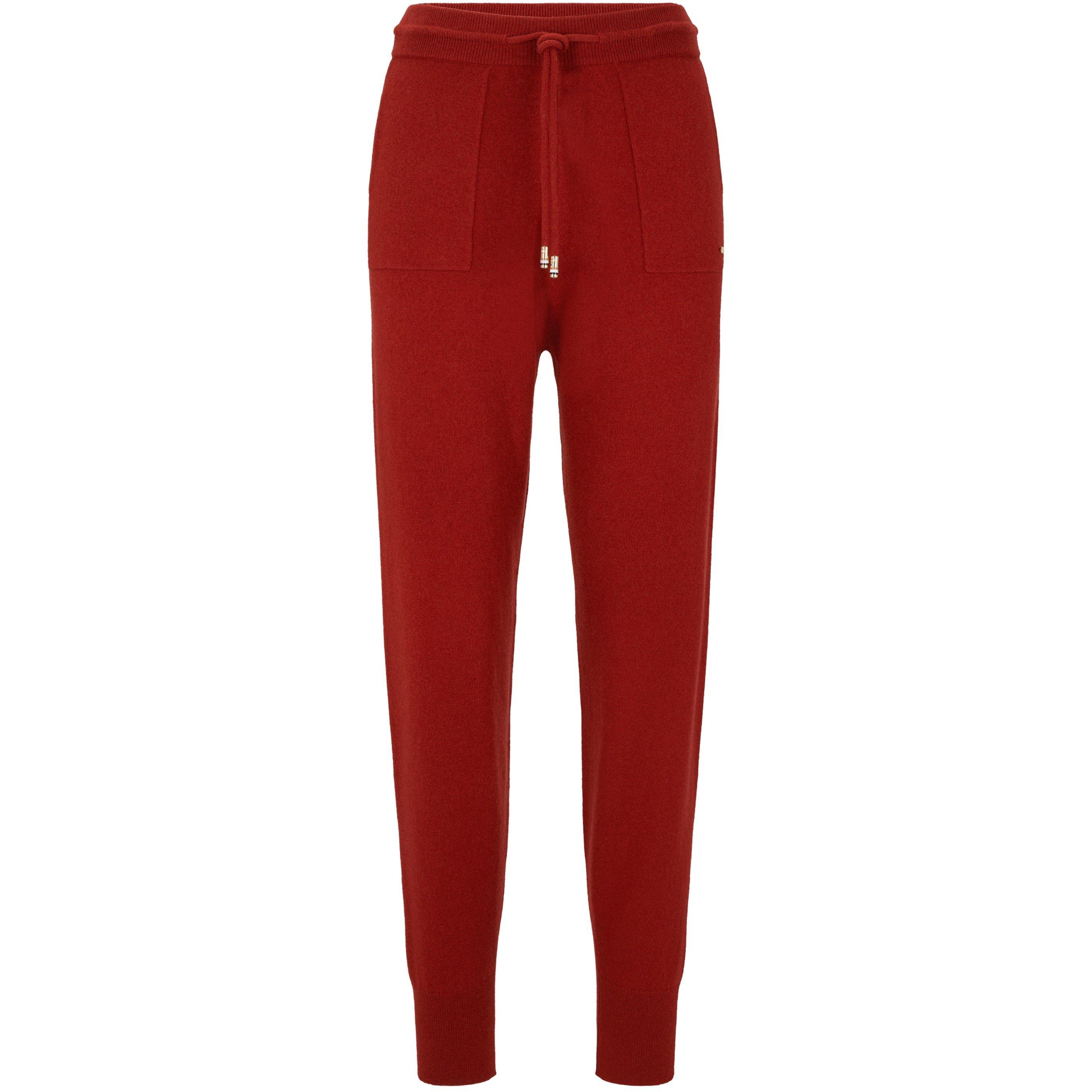 Medium Red - Boss - Women's Fasolda Closed Hem Jogging Bottoms