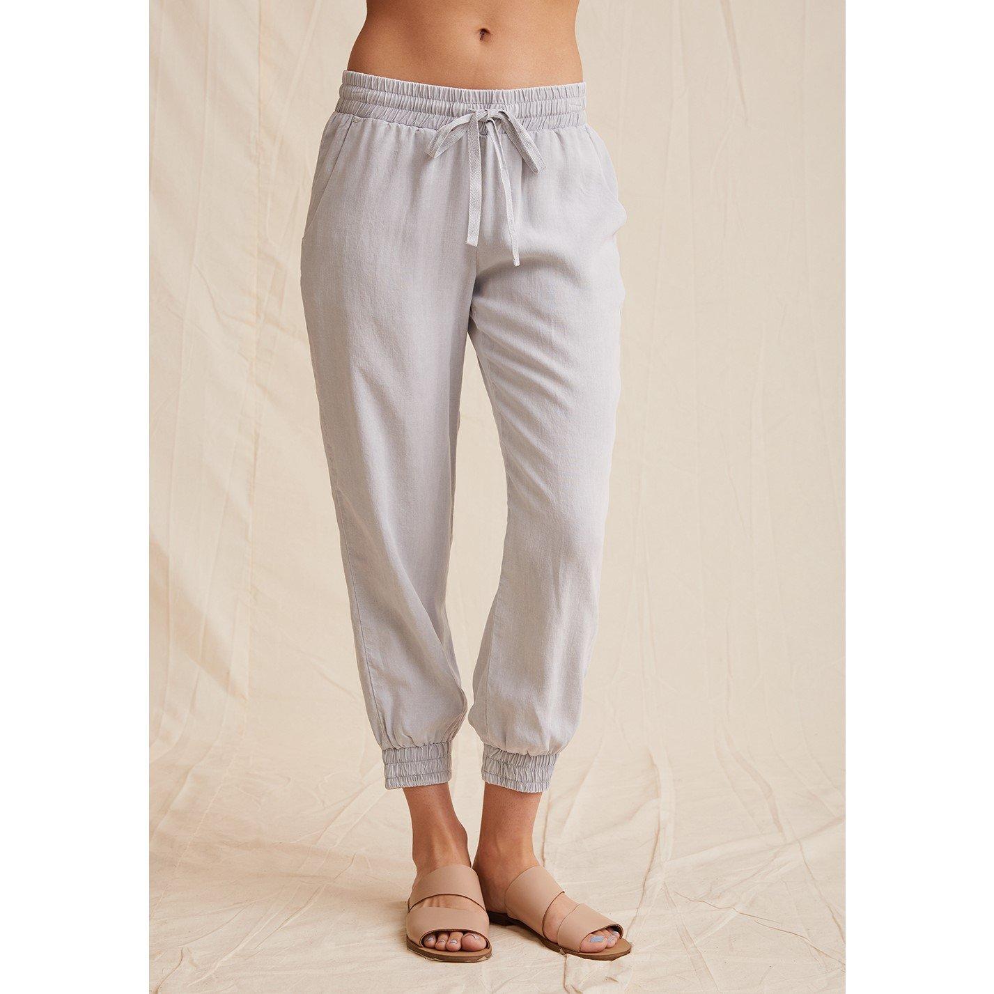 Foggy Sky - Bella Dahl - Women's Easy Closed Hem Jersey Joggers - 2