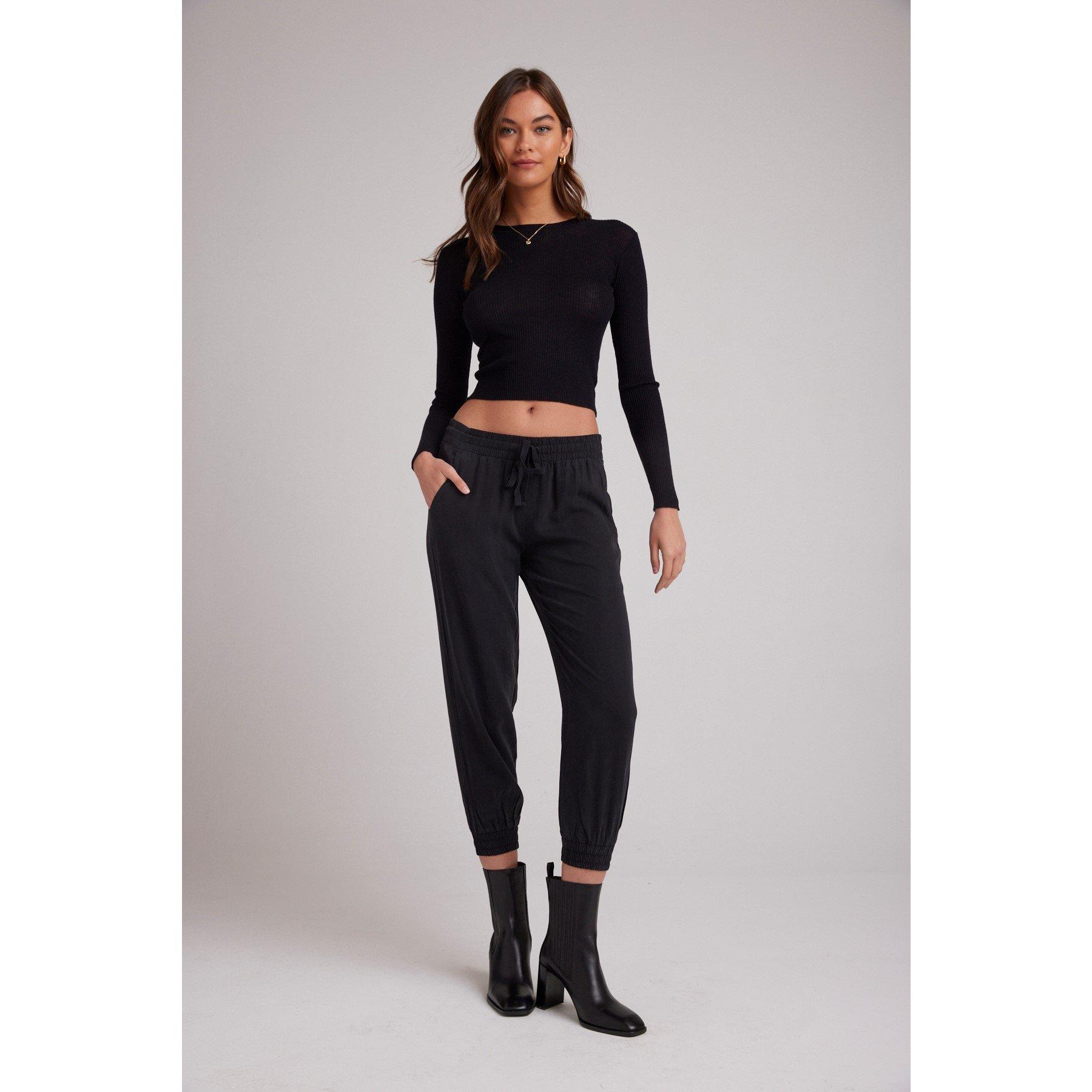 Vintg Black - Bella Dahl - Women's Easy Closed Hem Jersey Joggers - 1