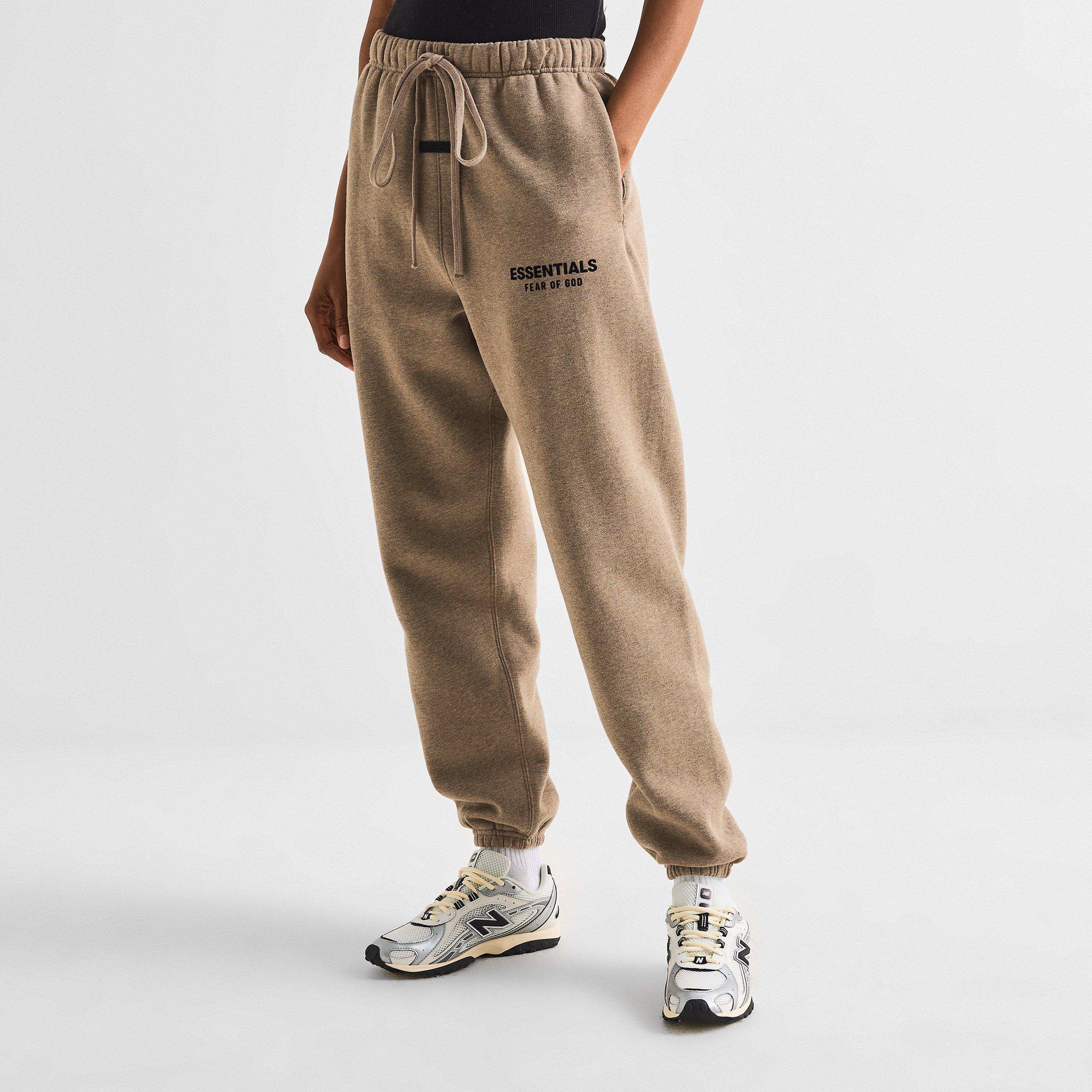 Grey - Fear Of God Essentials - Women's Closed Hem Fleece Joggers - 3
