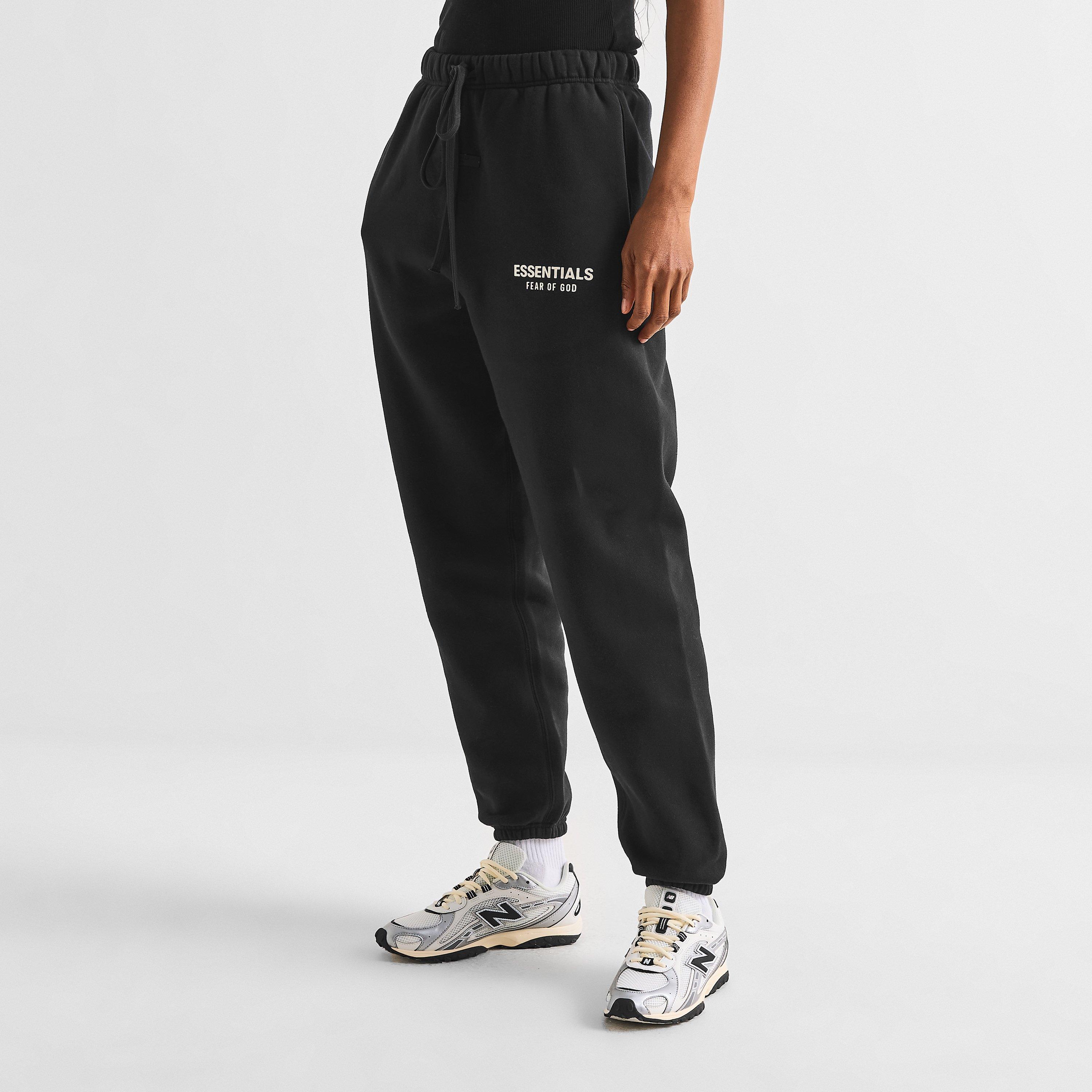 Black - Fear Of God Essentials - Women's Closed Hem Fleece Joggers - 3