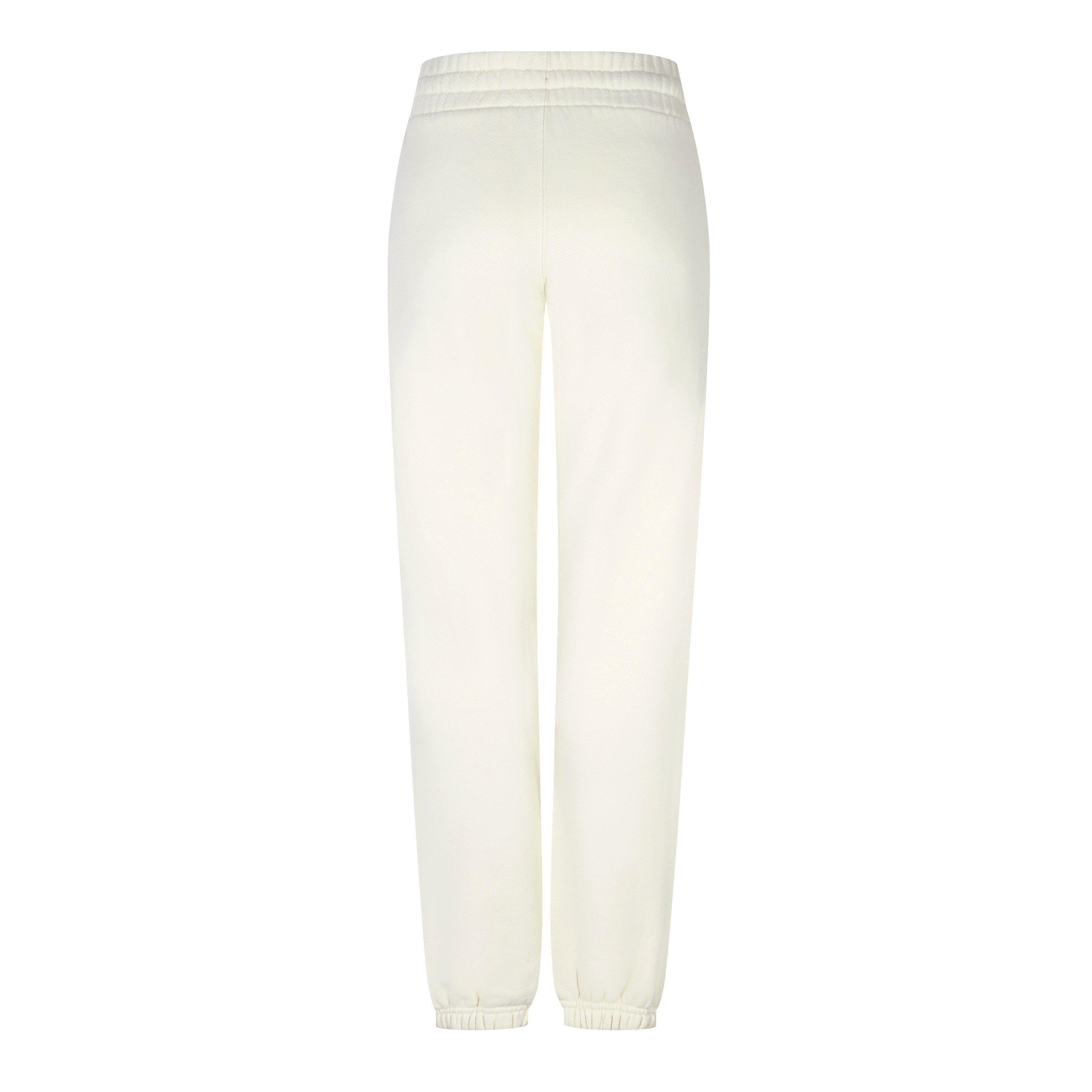 Beige 6110 - Off White - Women's Logo Jogging Bottoms, Signature Design - 5