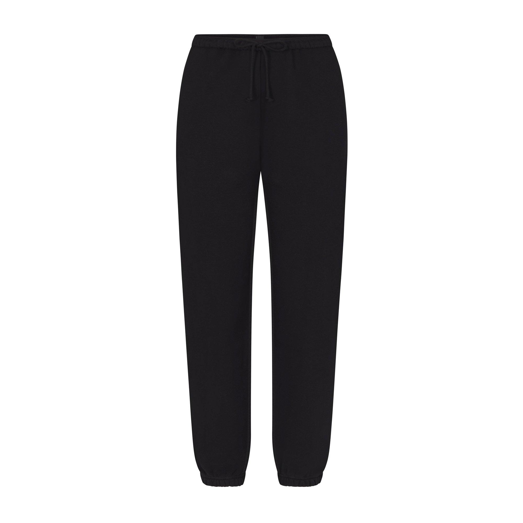 SKIMS Womens Cotton Fleece Classic Joggers - Onyx - Size 18 (2XL)