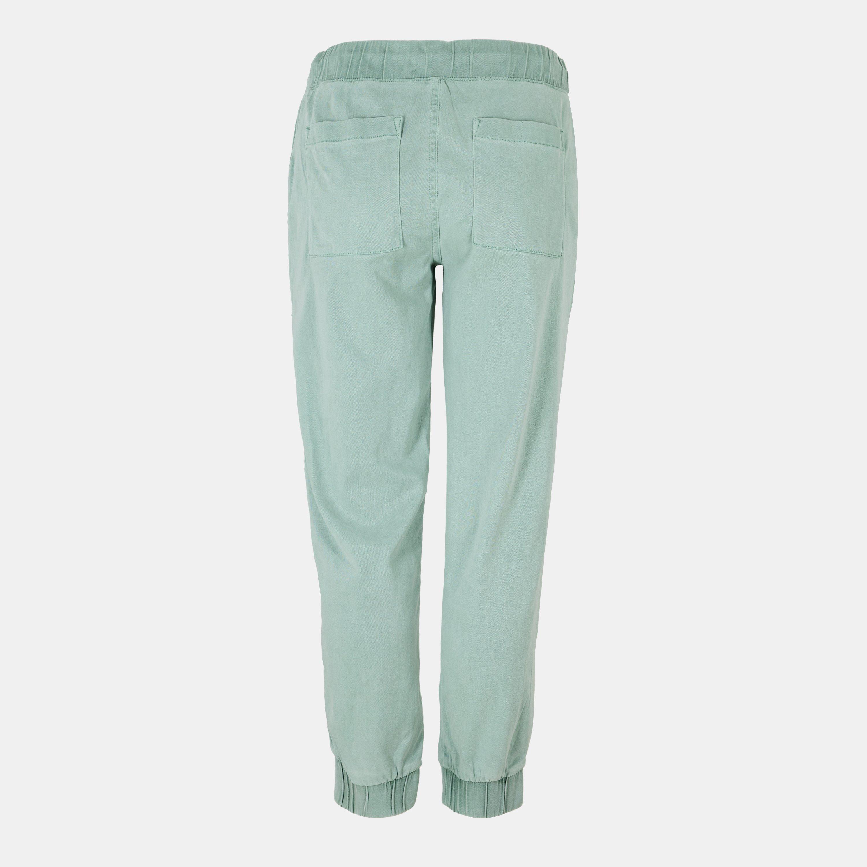 Oasis Green - Bella Dahl - Women's Pocket Closed Hem Jersey Joggers - 2