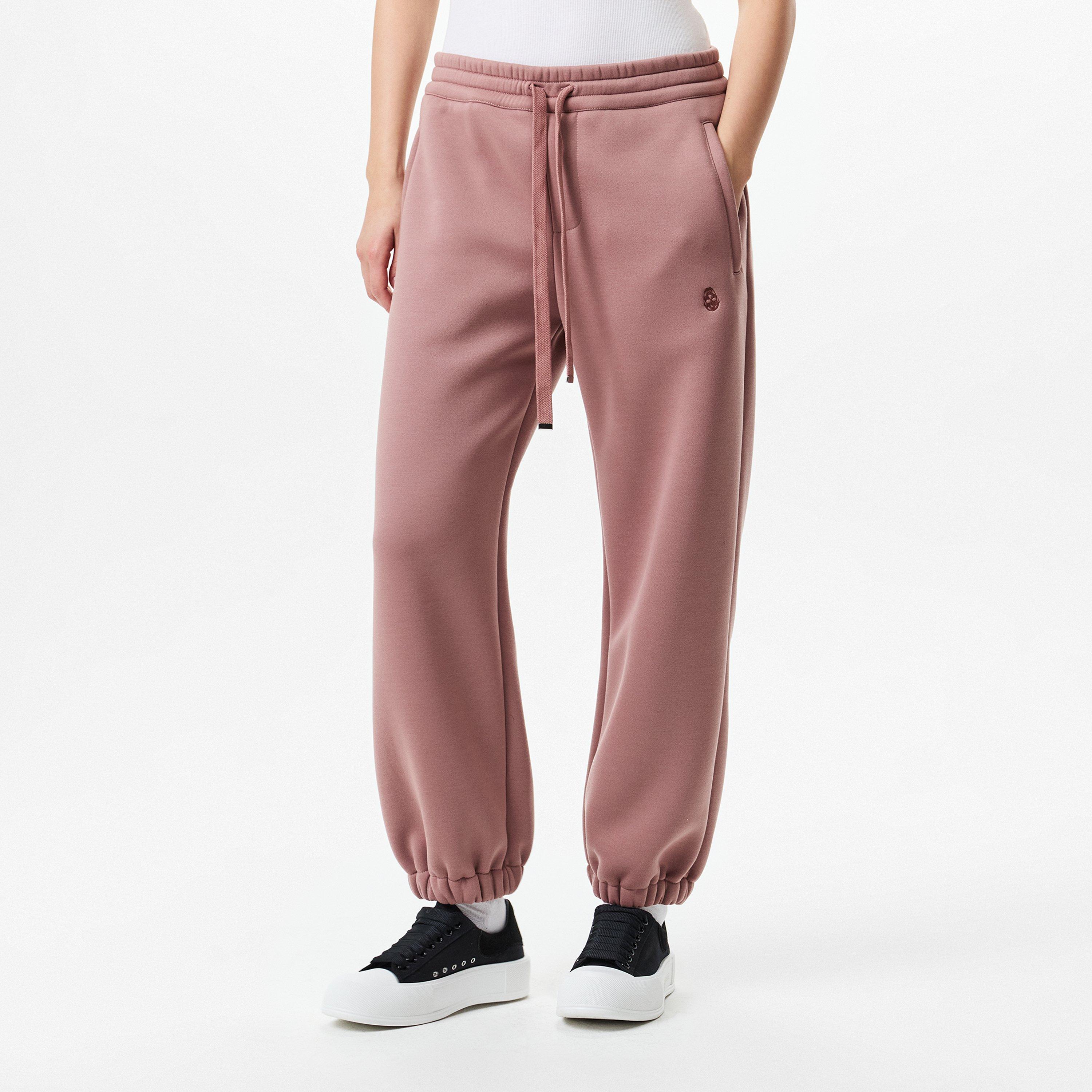 Rose - Alexander McQueen - Women's Cut and Sew Closed Hem Jersey Joggers - 3