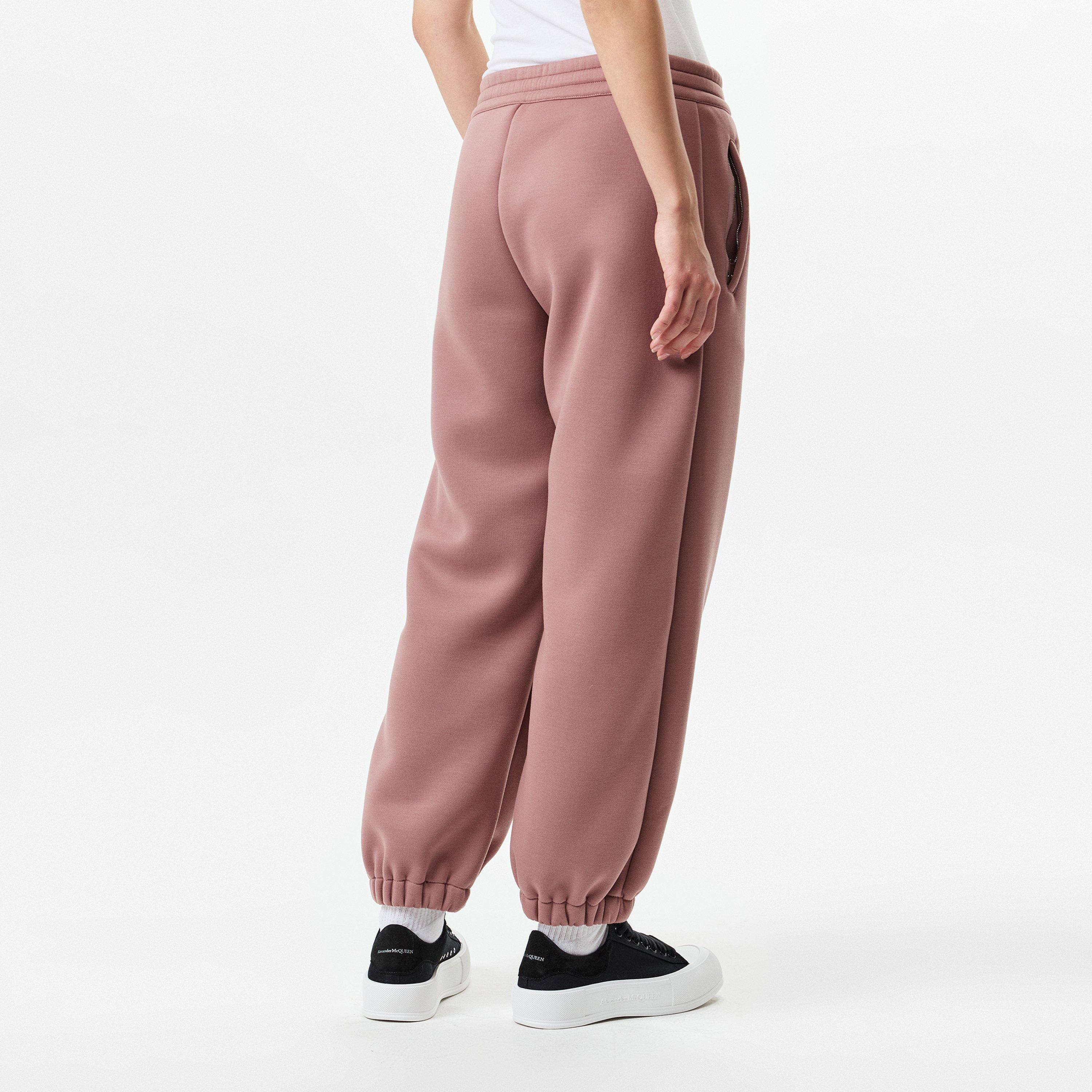 Rose - Alexander McQueen - Women's Cut and Sew Closed Hem Jersey Joggers - 4