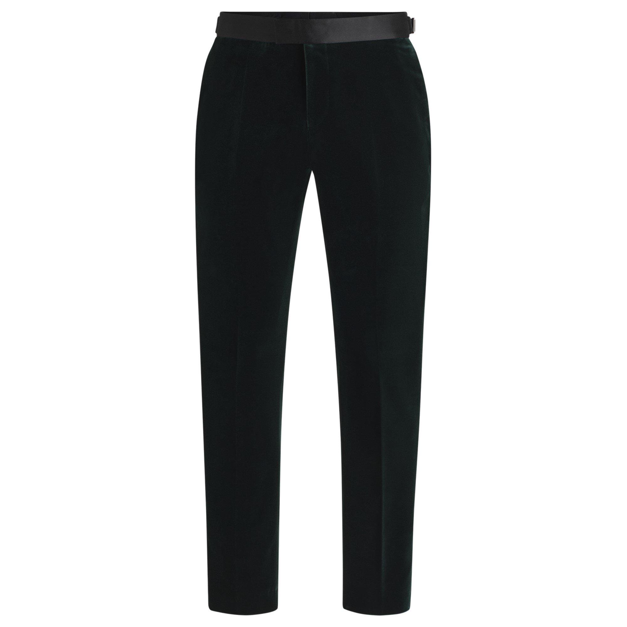 Open Green 385 - Boss - Men's H-Genius-Tux Slim Fit Suit Trousers - 1