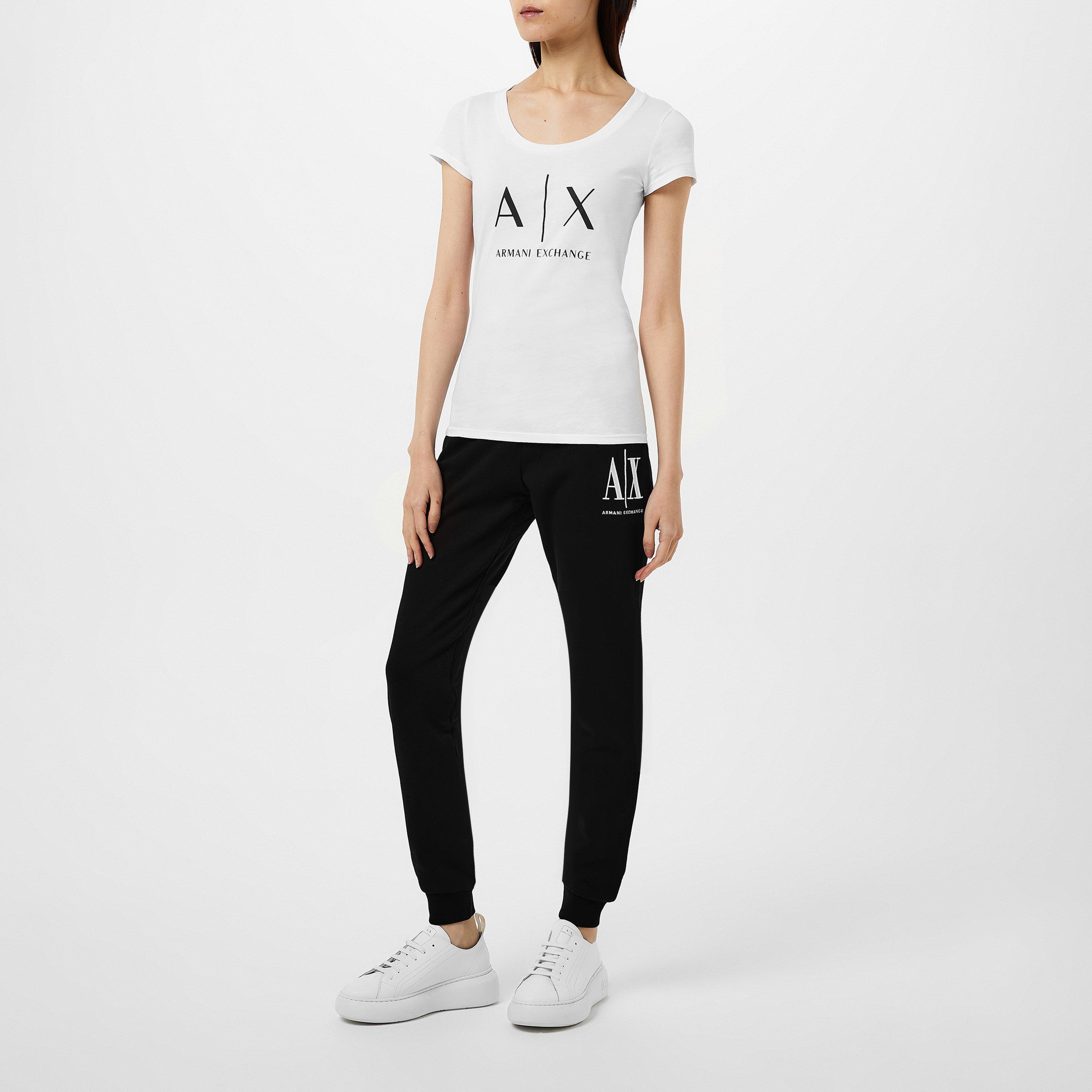 Black 1200 - Armani Exchange - Logo Jogging Bottoms - 2