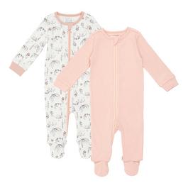 Hello World HelloW 2 Ribbed Sleepsuits Babies