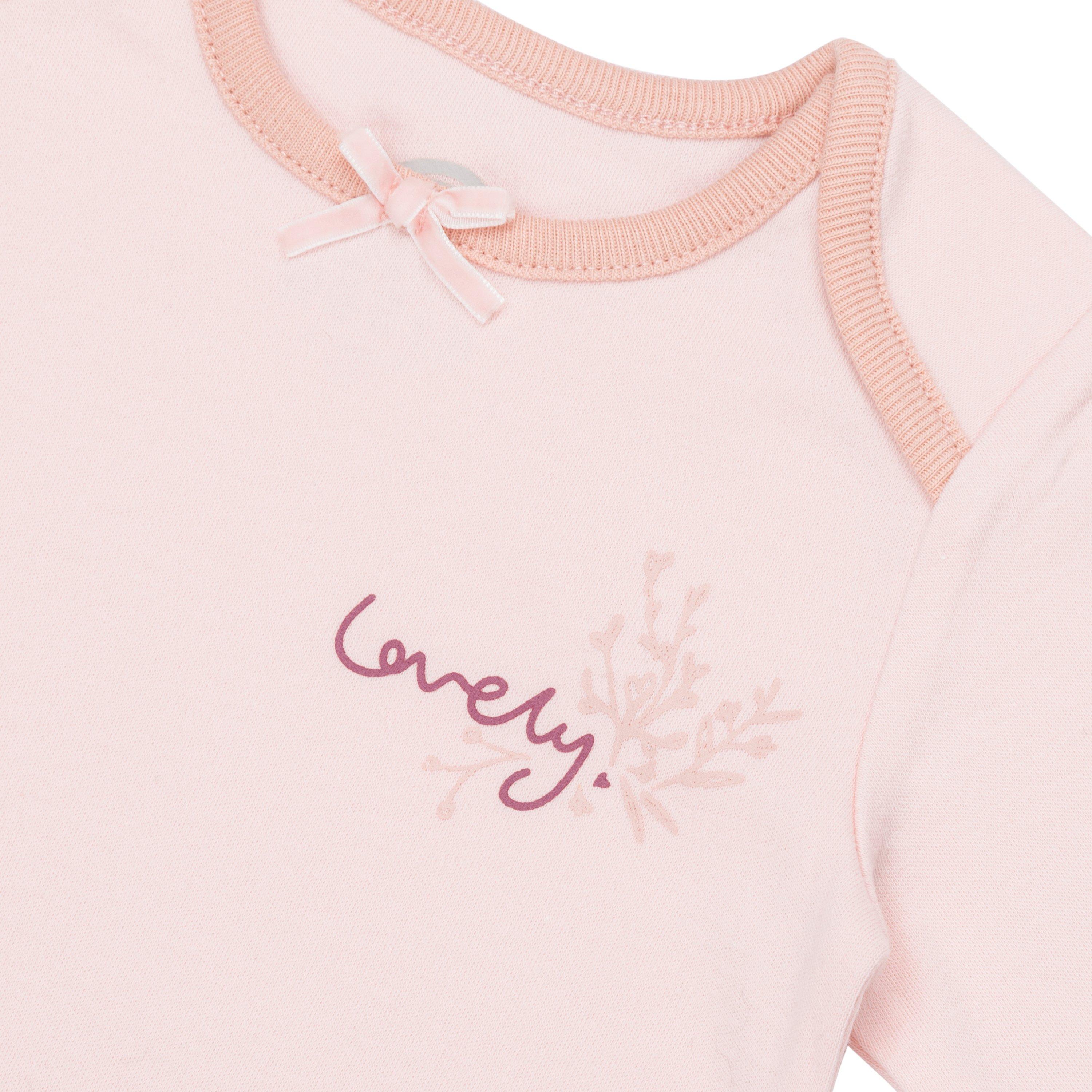 Blanco/Rosa - Hello World - 3 Pack Sleepsuits Babies - 3