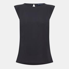 French Connection Polly Plains Capped Top