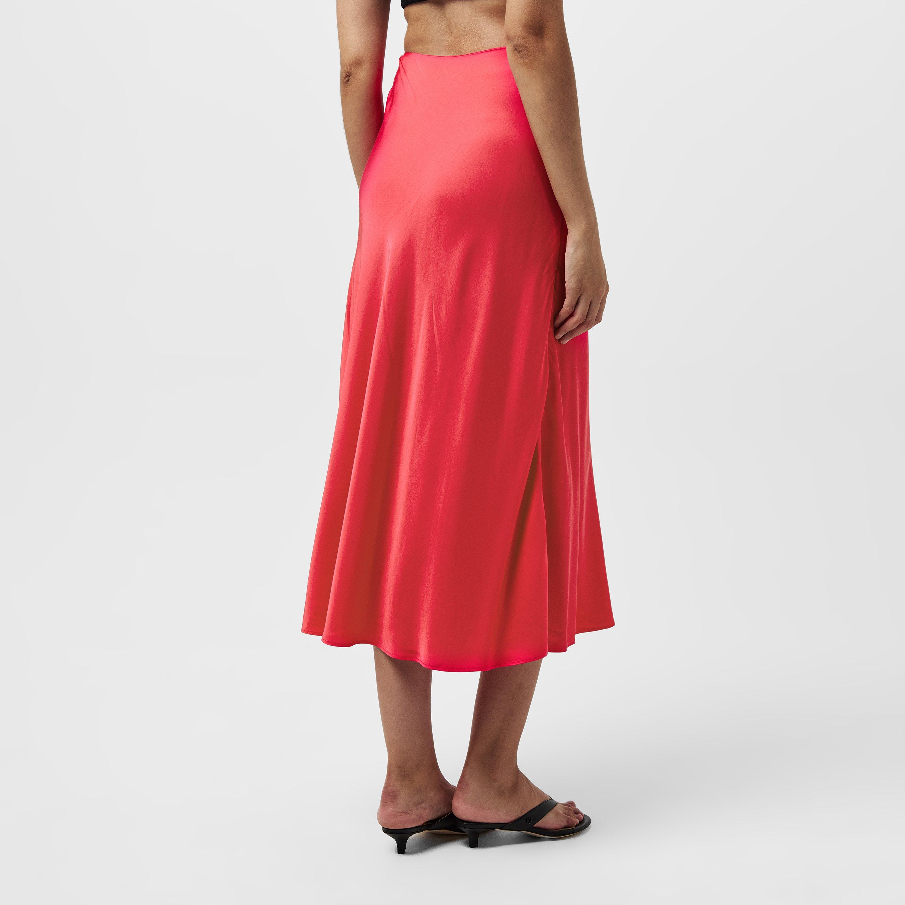 64-Azalea - French Connection - Women's Ennis Slip Midi Skirt - 3