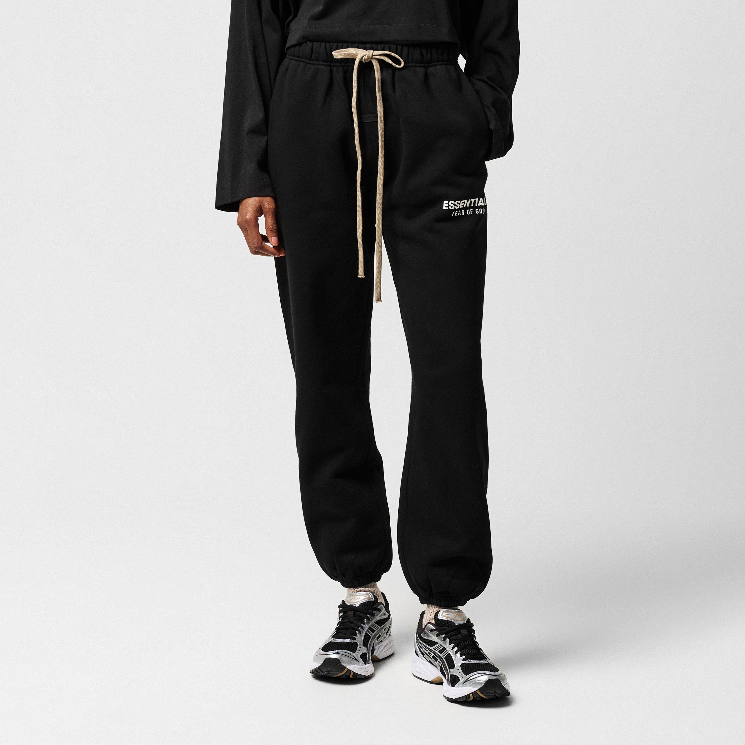 Black - Fear Of God Essentials - 380 Gsm Logo Joggers - 3