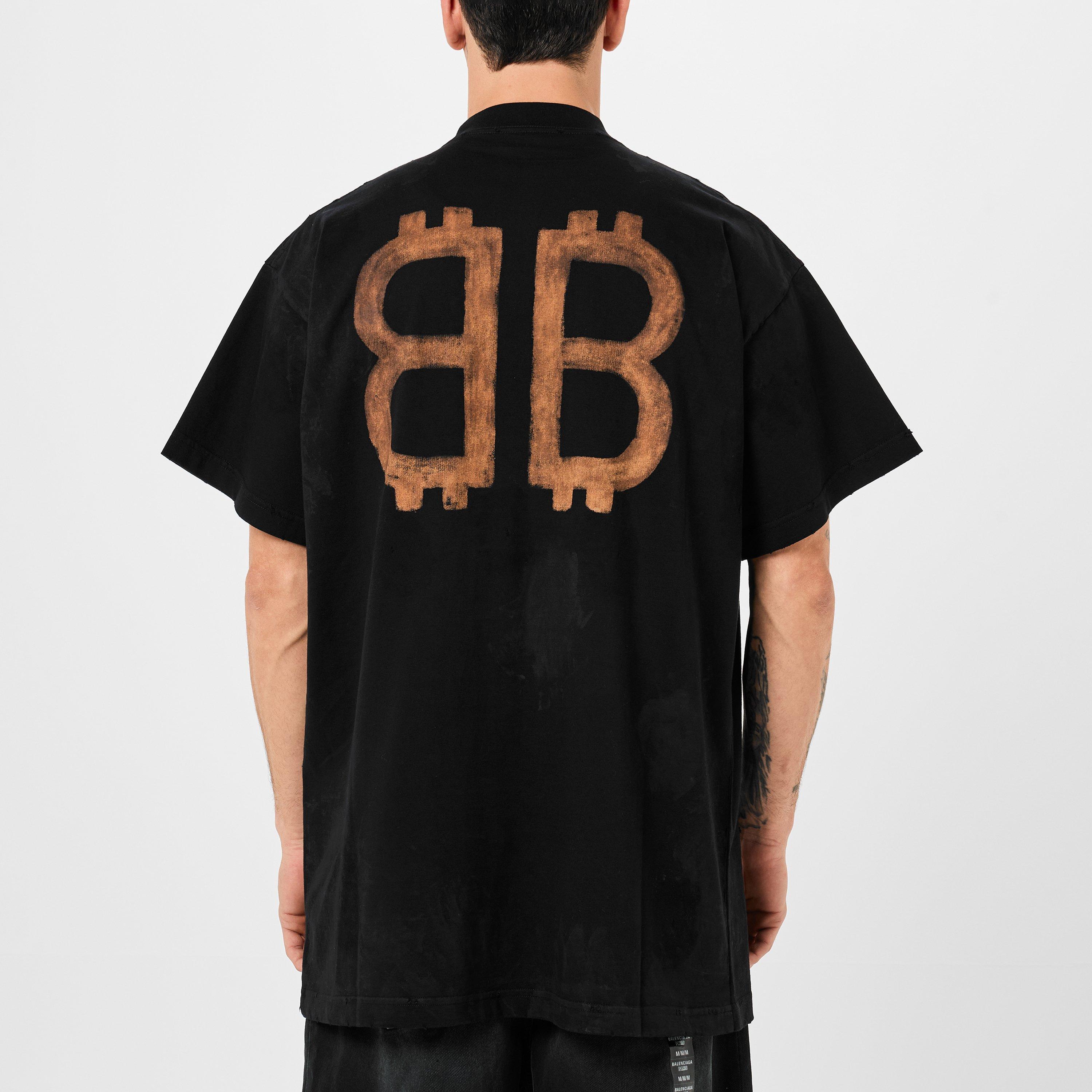 balenciaga 2018 Tシャツ Balenciaga White Europe 2018 Big Fit T-Shirt Balenciaga