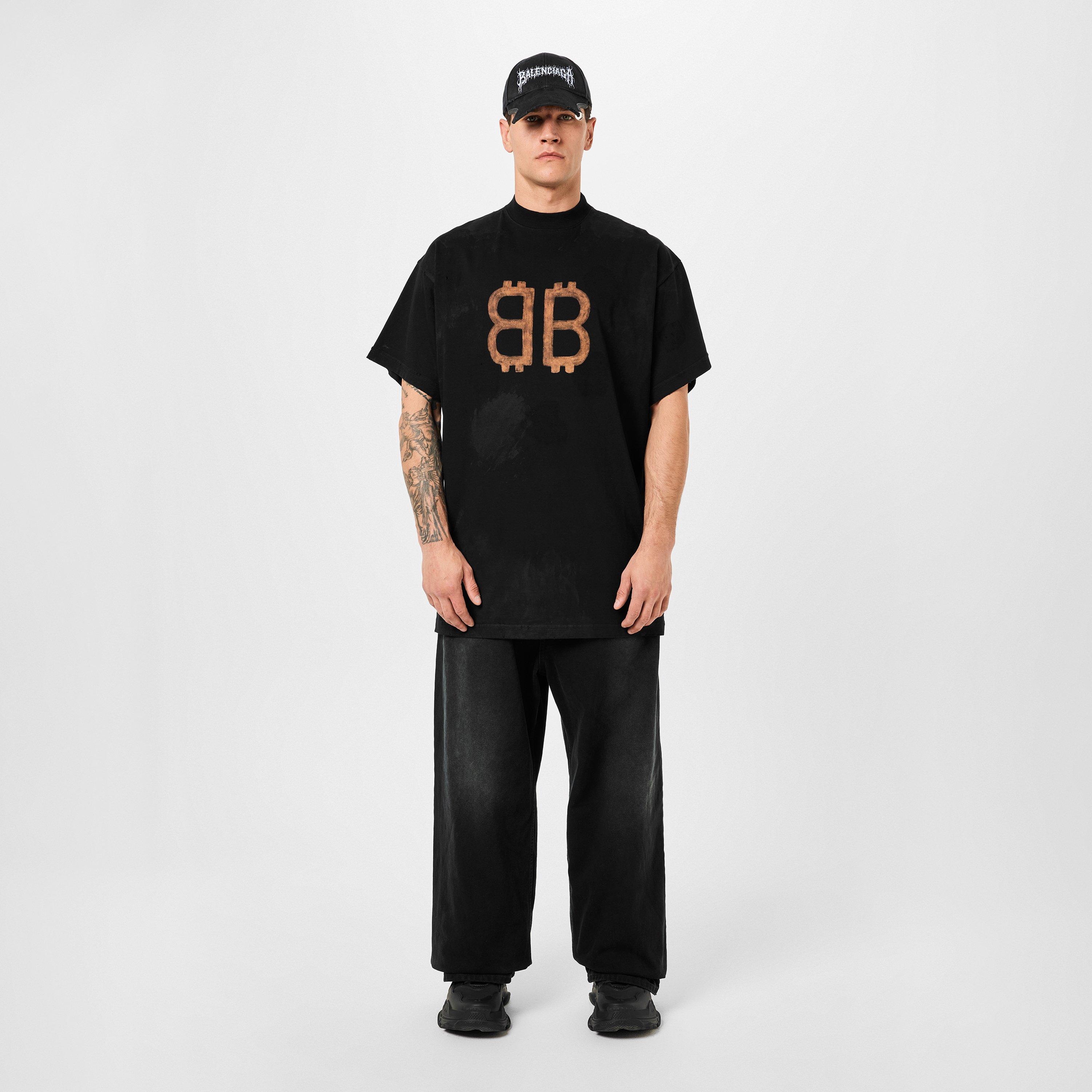 BALENCIAGA＊CRYPTO T-SHIRT OVERSIZED コットンTシャツ＊送料込 Balenciaga Crypto T-Shirt Oversized | Saks Fifth Avenue
