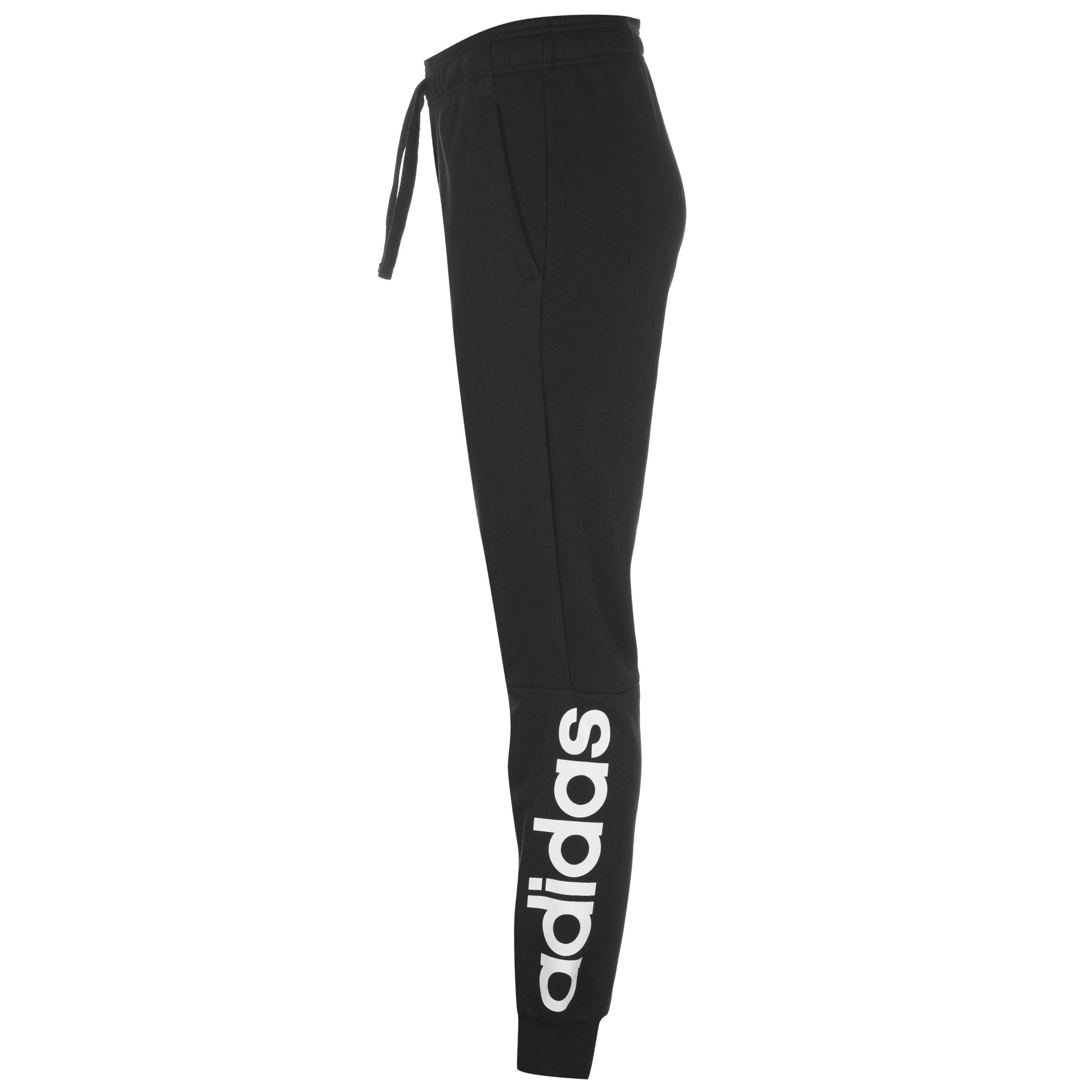 Negro/Blanco - adidas - Essentials Linear Pants Ladies - 3