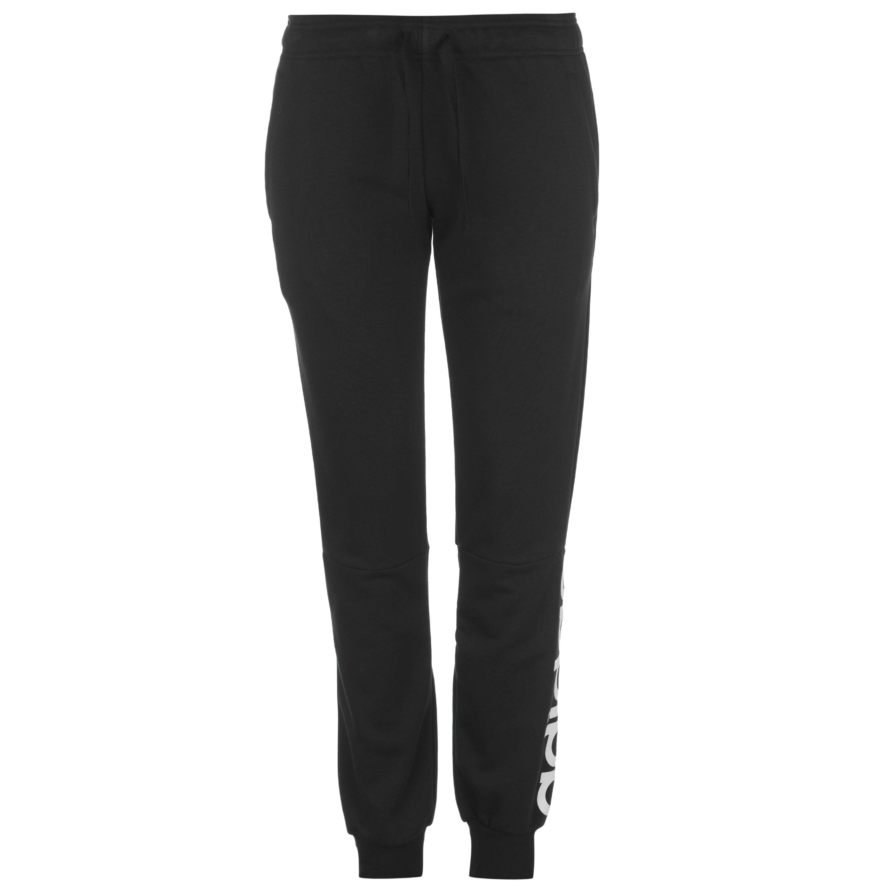 Negro/Blanco - adidas - Essentials Linear Pants Ladies - 4