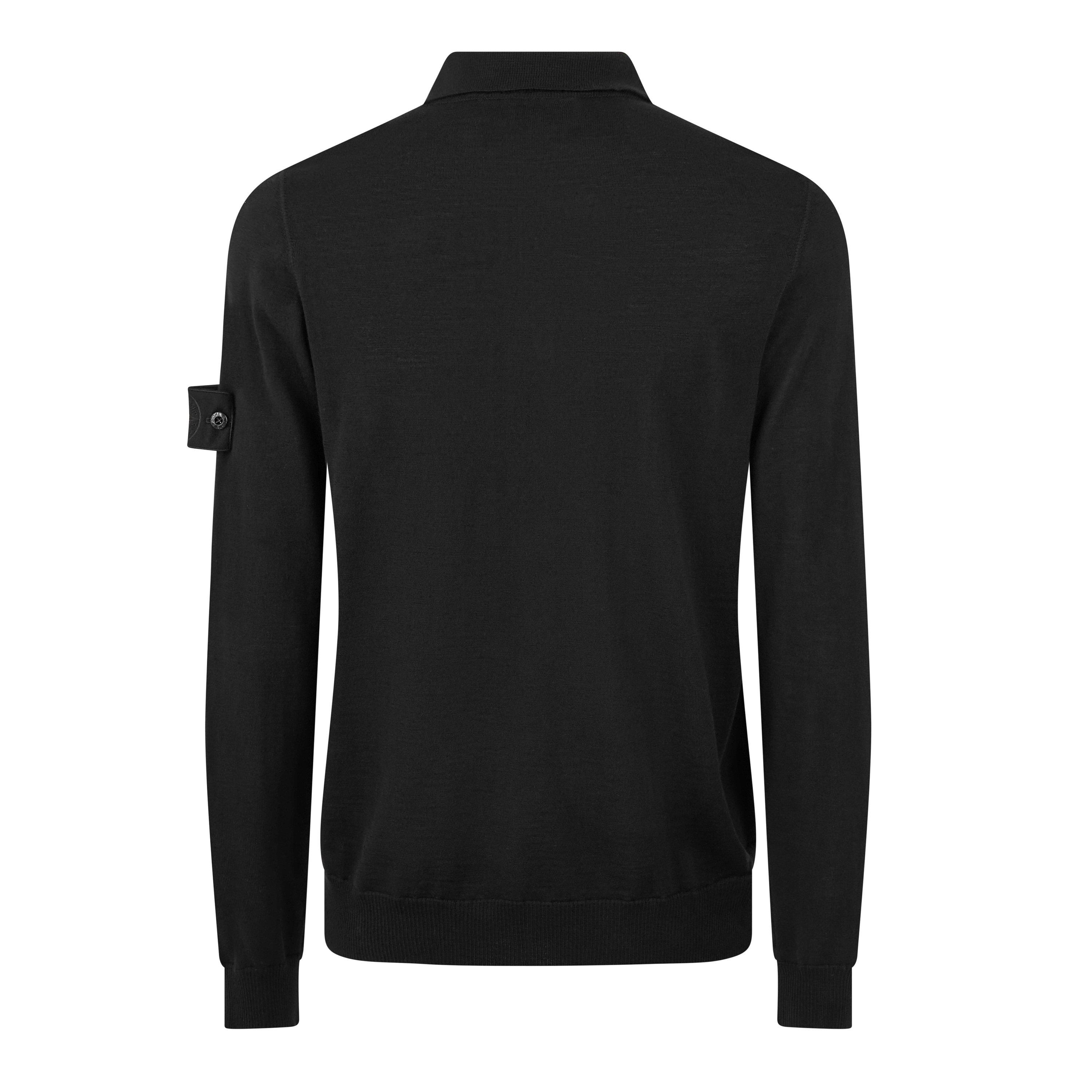 Nero V0029 - Stone Island Ghost - Compass Badge Polo Shirt - 6