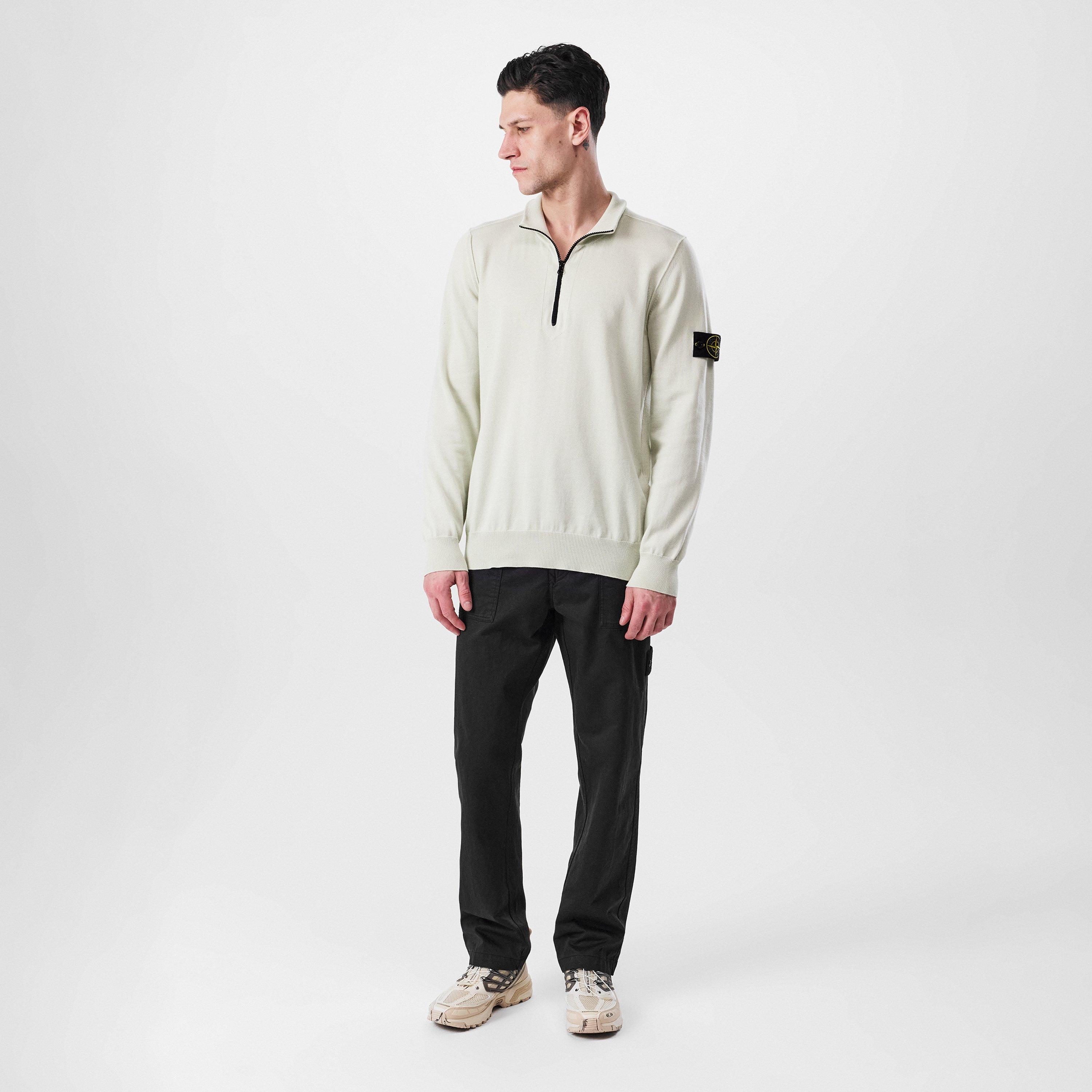 Stone Island Quarter Zip Knit Sweater | Flannels