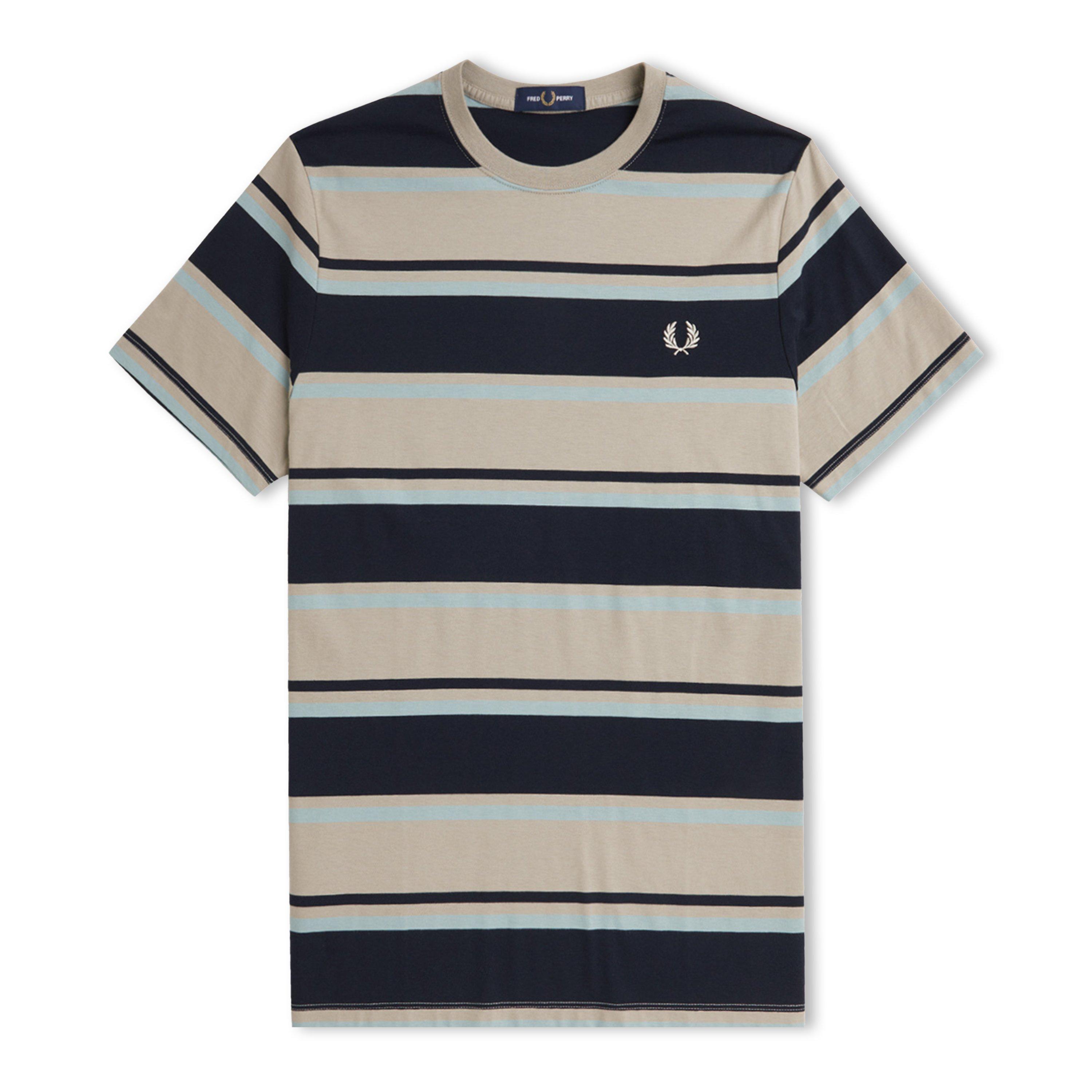 Fred Perry Men's Bold Stripe Regular Fit T-Shirt