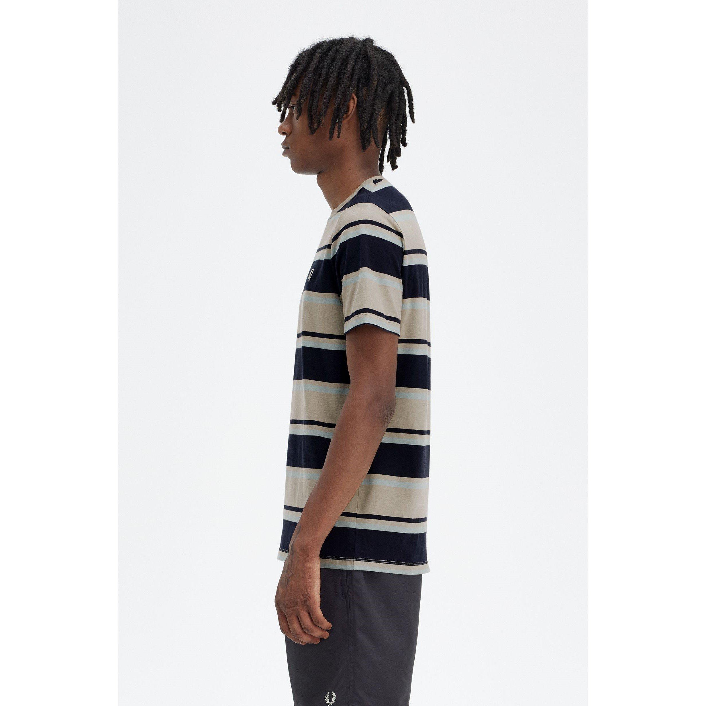 Navy/Blue V24 - Fred Perry - Men's Bold Stripe T-Shirt - 5